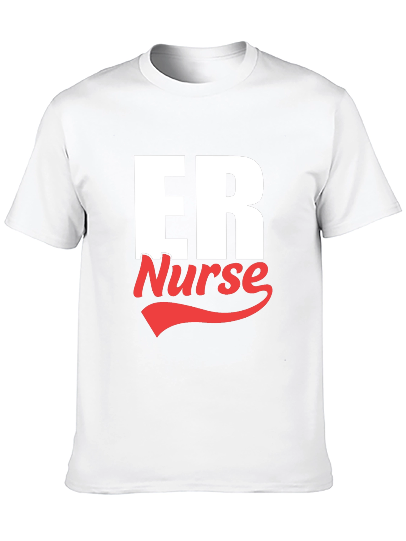 ER Nurse Graphic Tee - Black Cotton T-Shirt