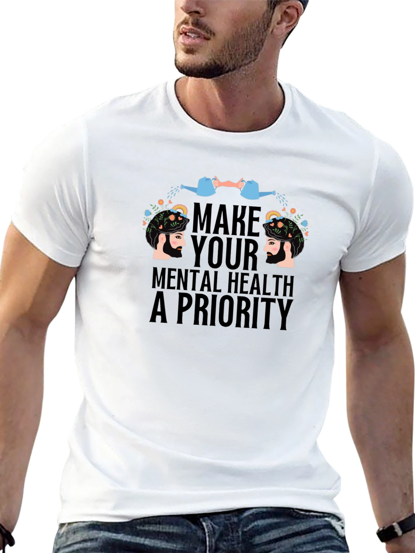 Mental Health Priority T-Shirt: Self-Care Design