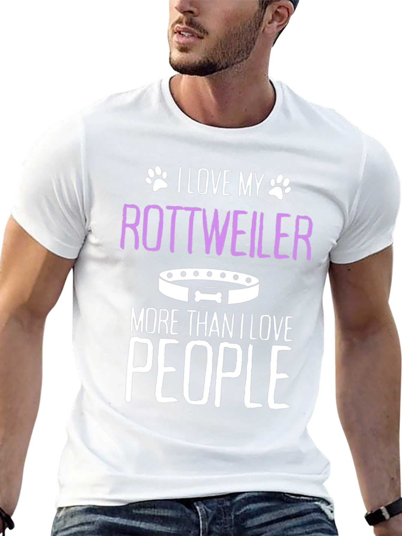 I Love My Rottweiler T-Shirt - Dog Lover Gift