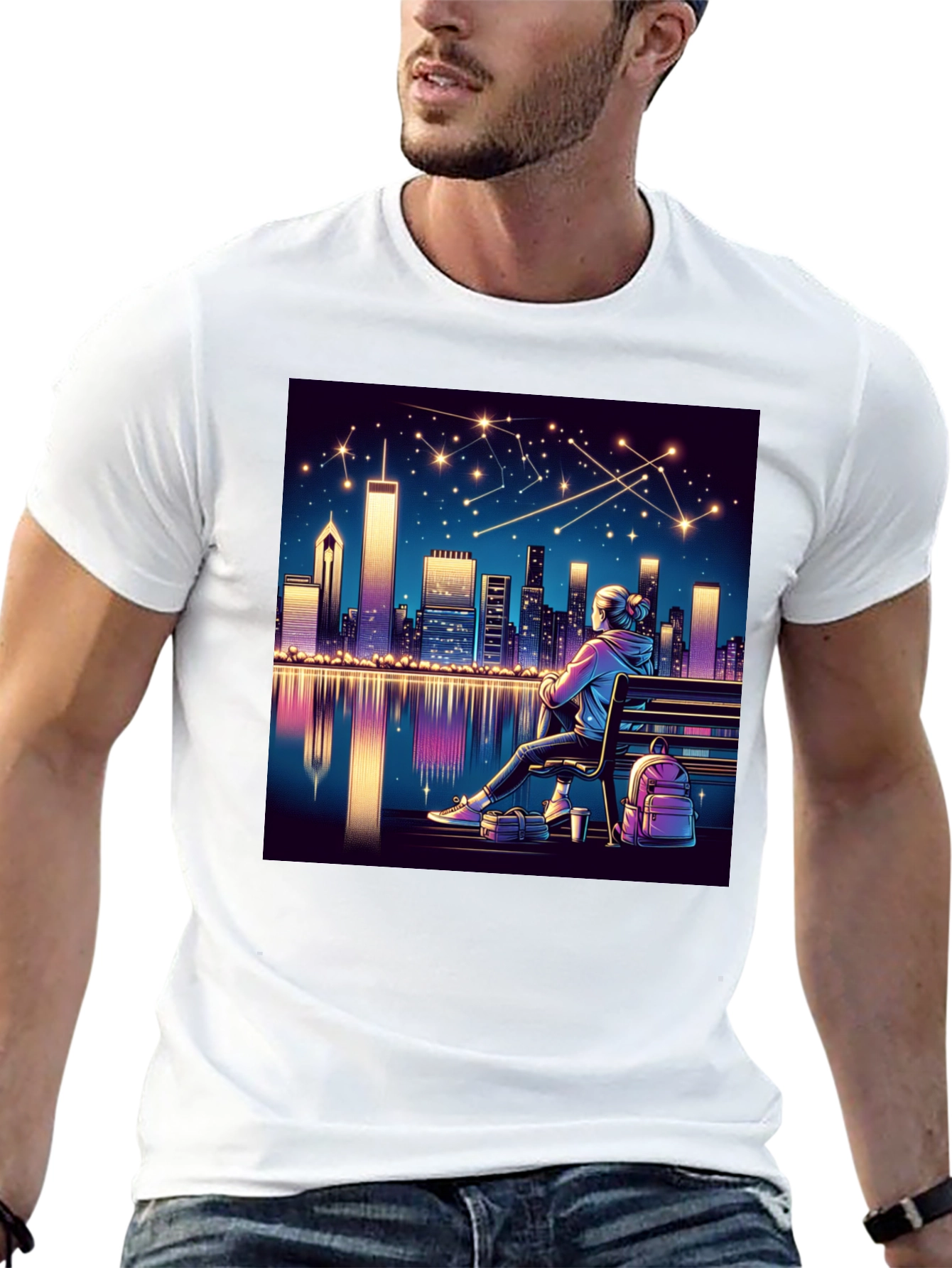 Night Cityscape T-Shirt