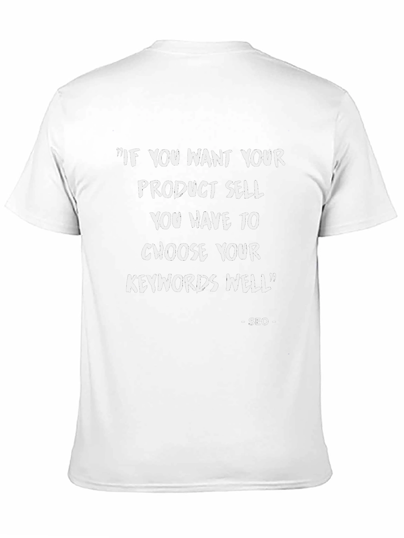 SEO Keywords T-Shirt - Black Graphic Tee