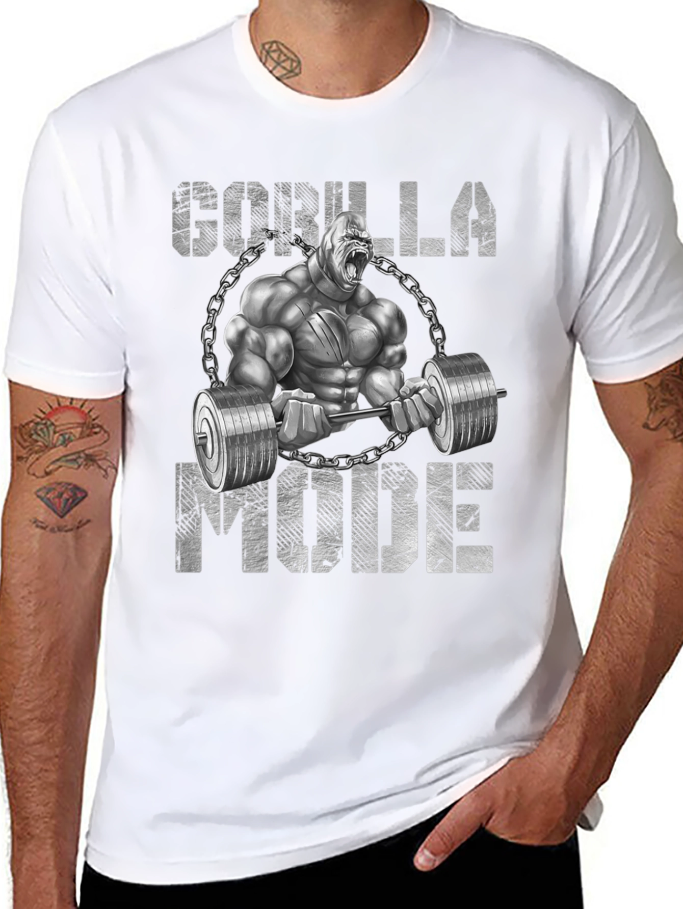 Gorilla Mode Gym T-Shirt - Bodybuilding Fitness Tee