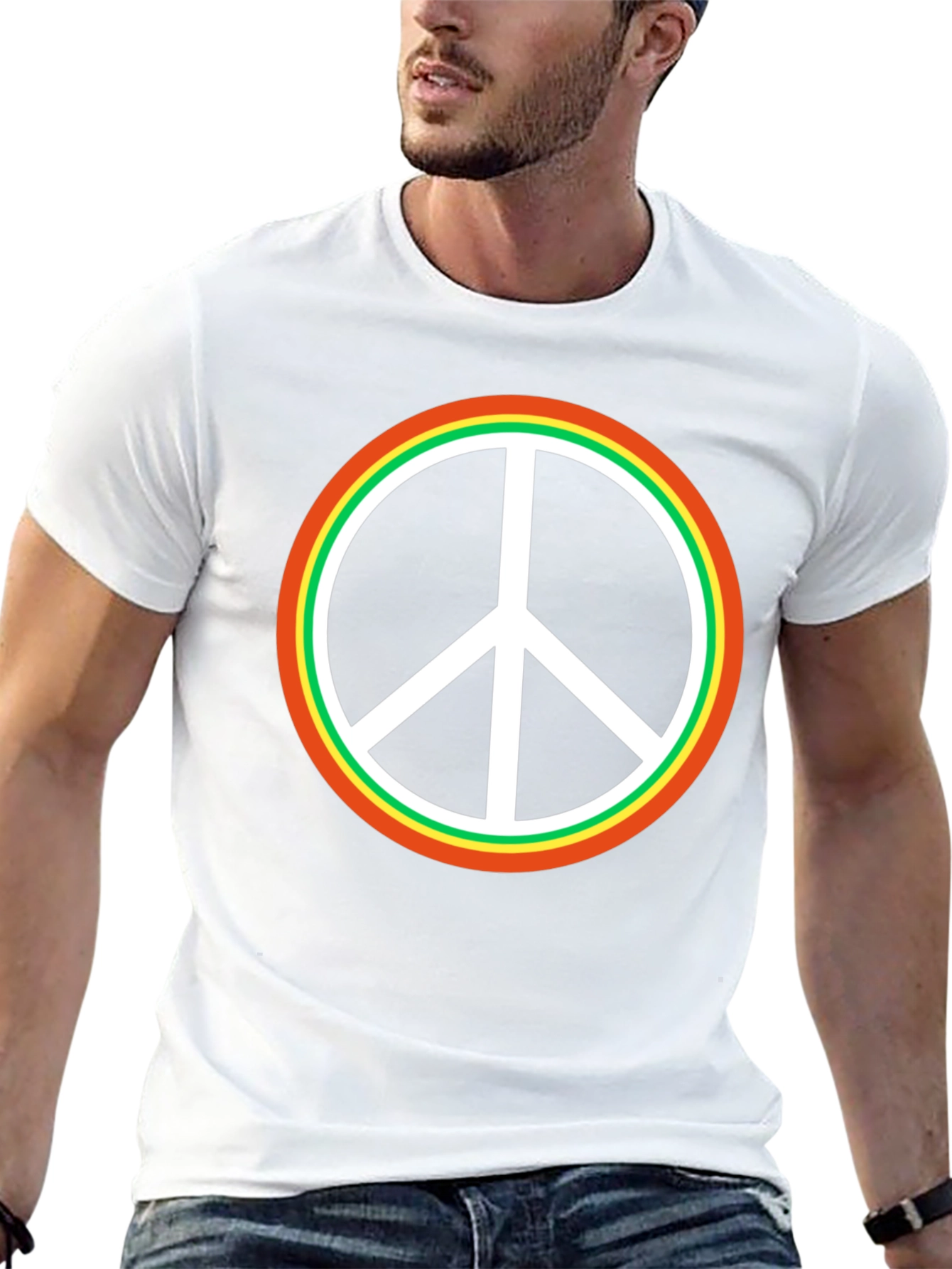 Peace Sign Black T-Shirt