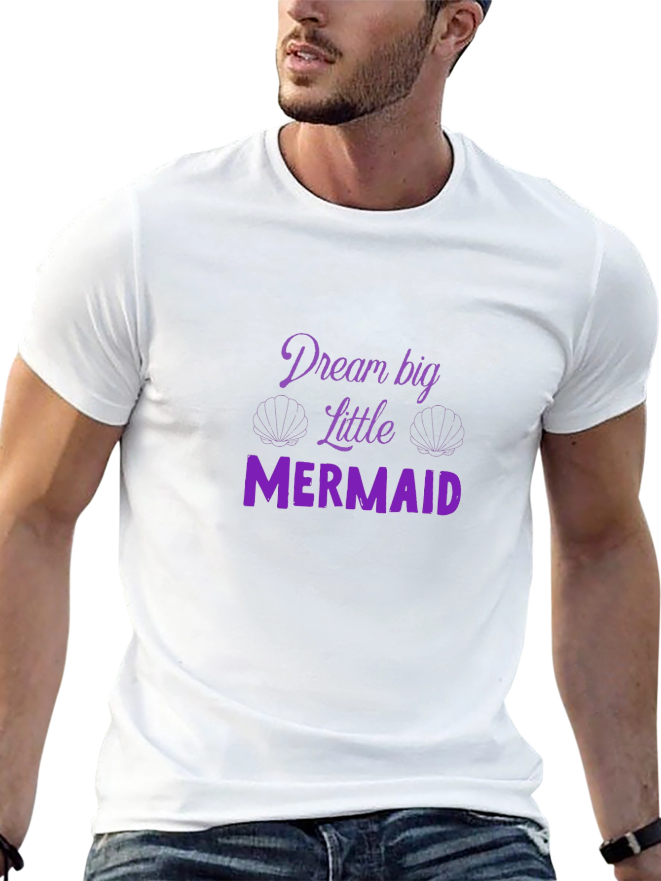 Dream Big Little Mermaid Black T-Shirt