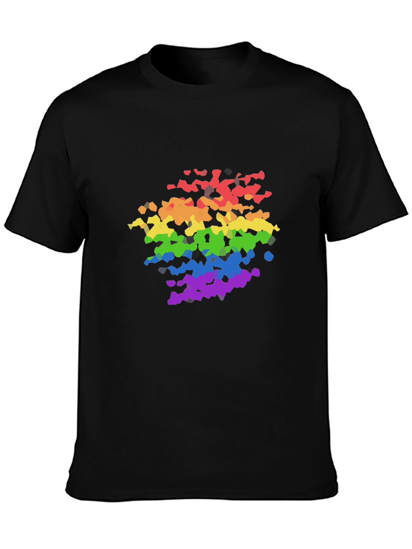 Rainbow Graphic Black T-Shirt