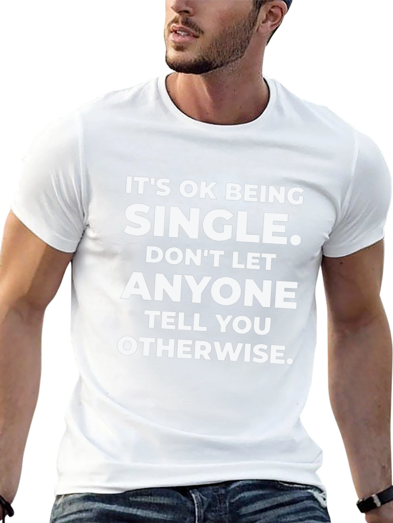 Its OK Being Single T-Shirt - Black