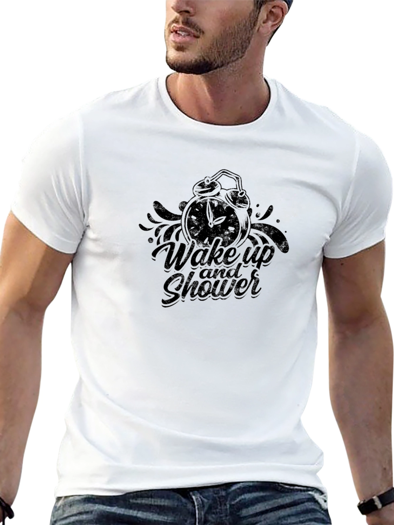 Wake Up and Shower Graphic Tee
