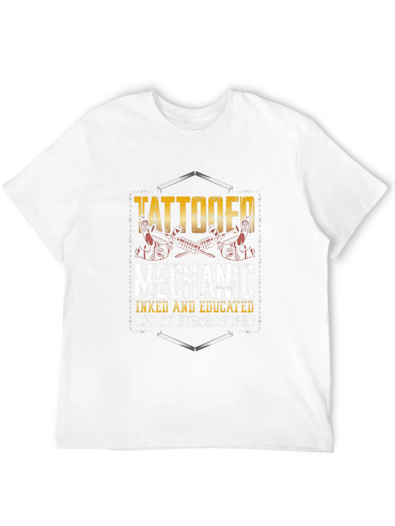 Tattooed Mechanic T-Shirt - Inked & Educated
