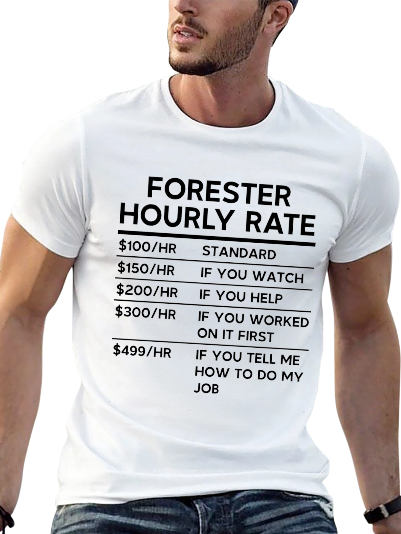 Forester Hourly Rate Novelty T-Shirt