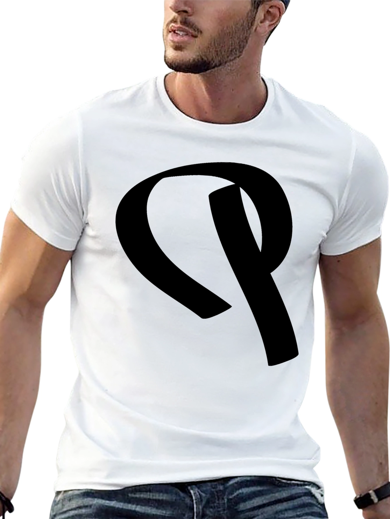Bold Logo Black T-Shirt - Casual & Stylish