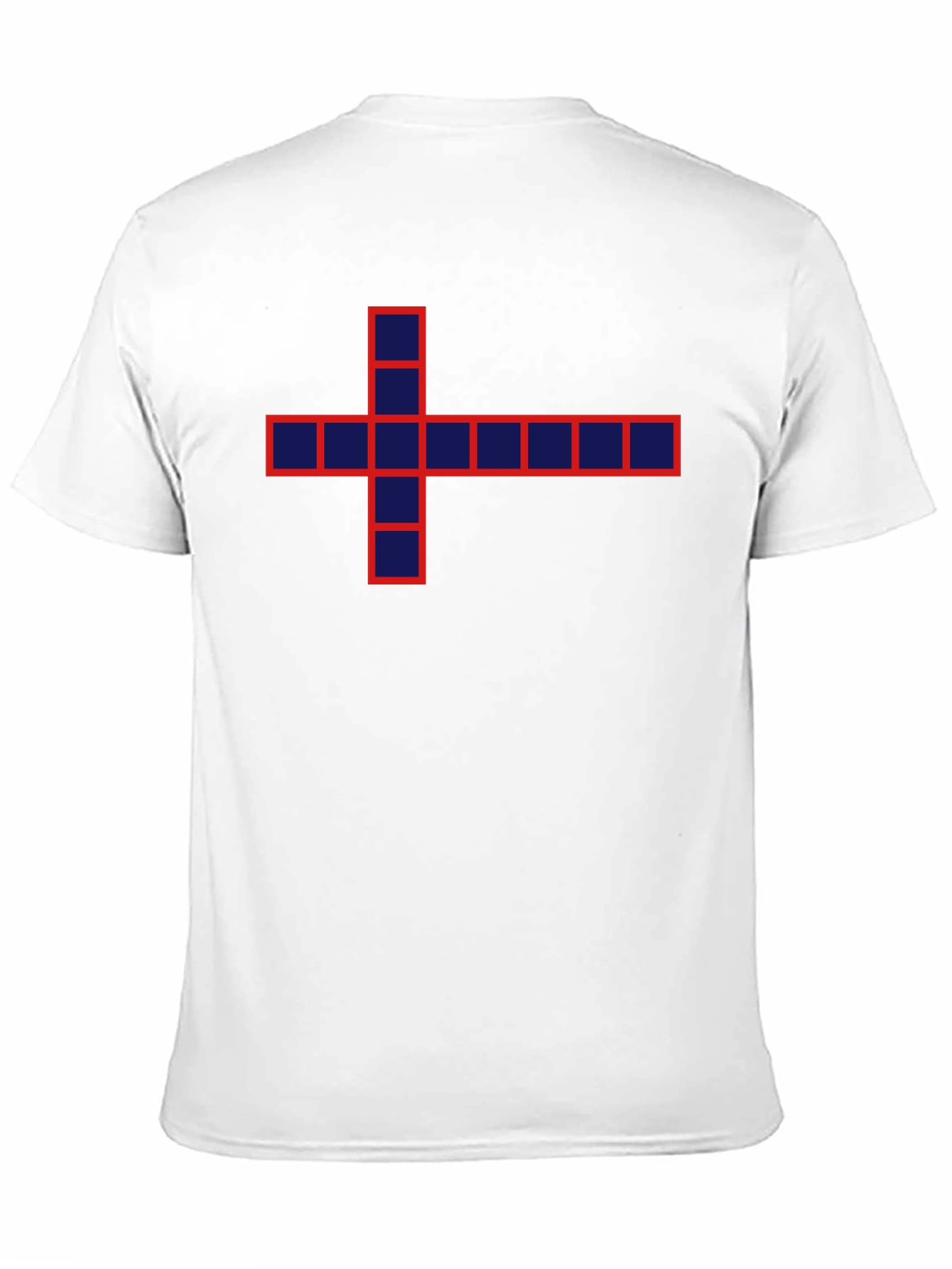 Pixel Cross Graphic Tee - Modern Geek Style