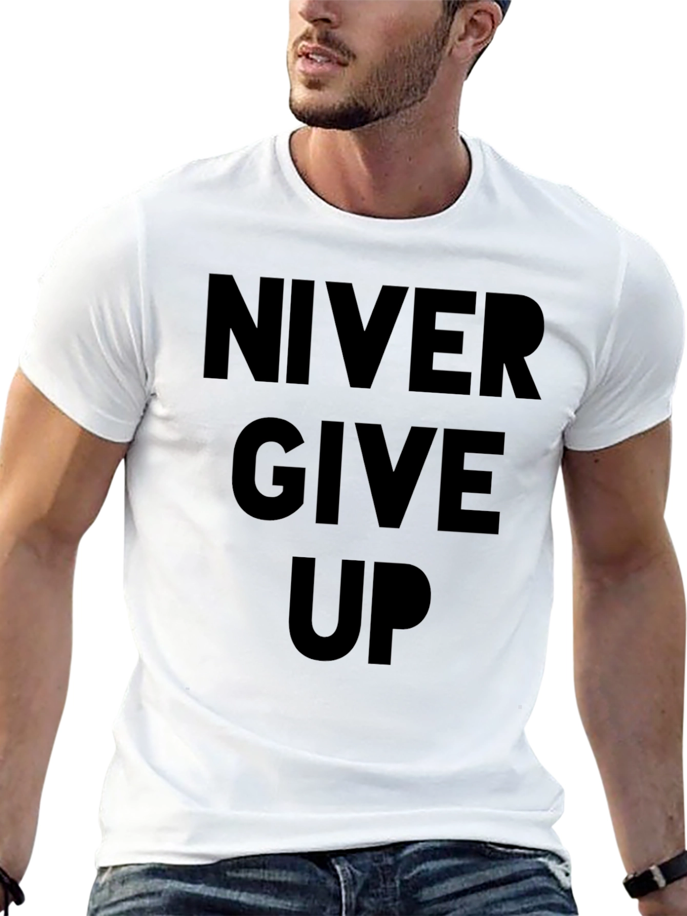 Motivational Never Give Up Graphic T-Shirt