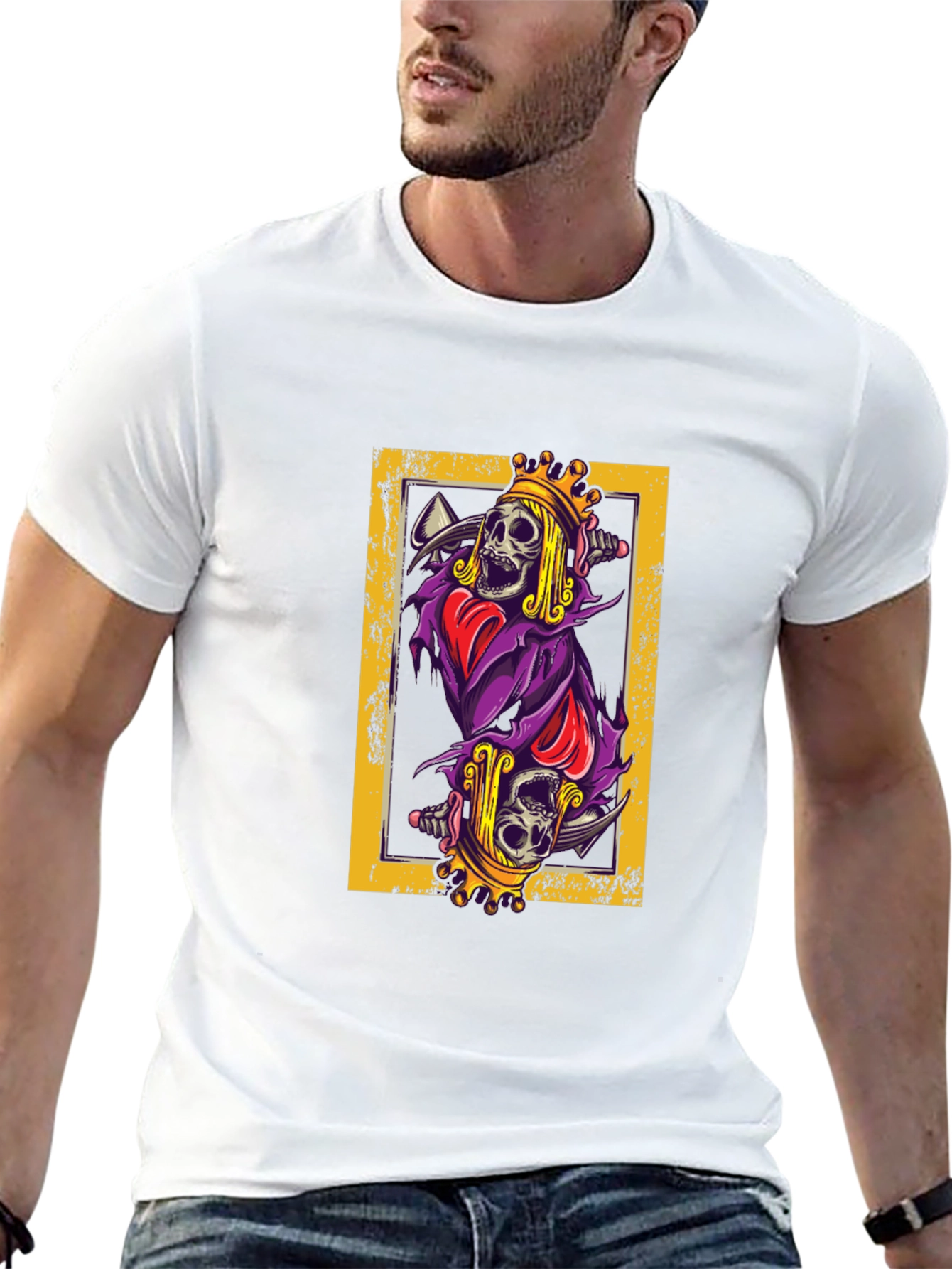 King of Death Graphic Print Tee