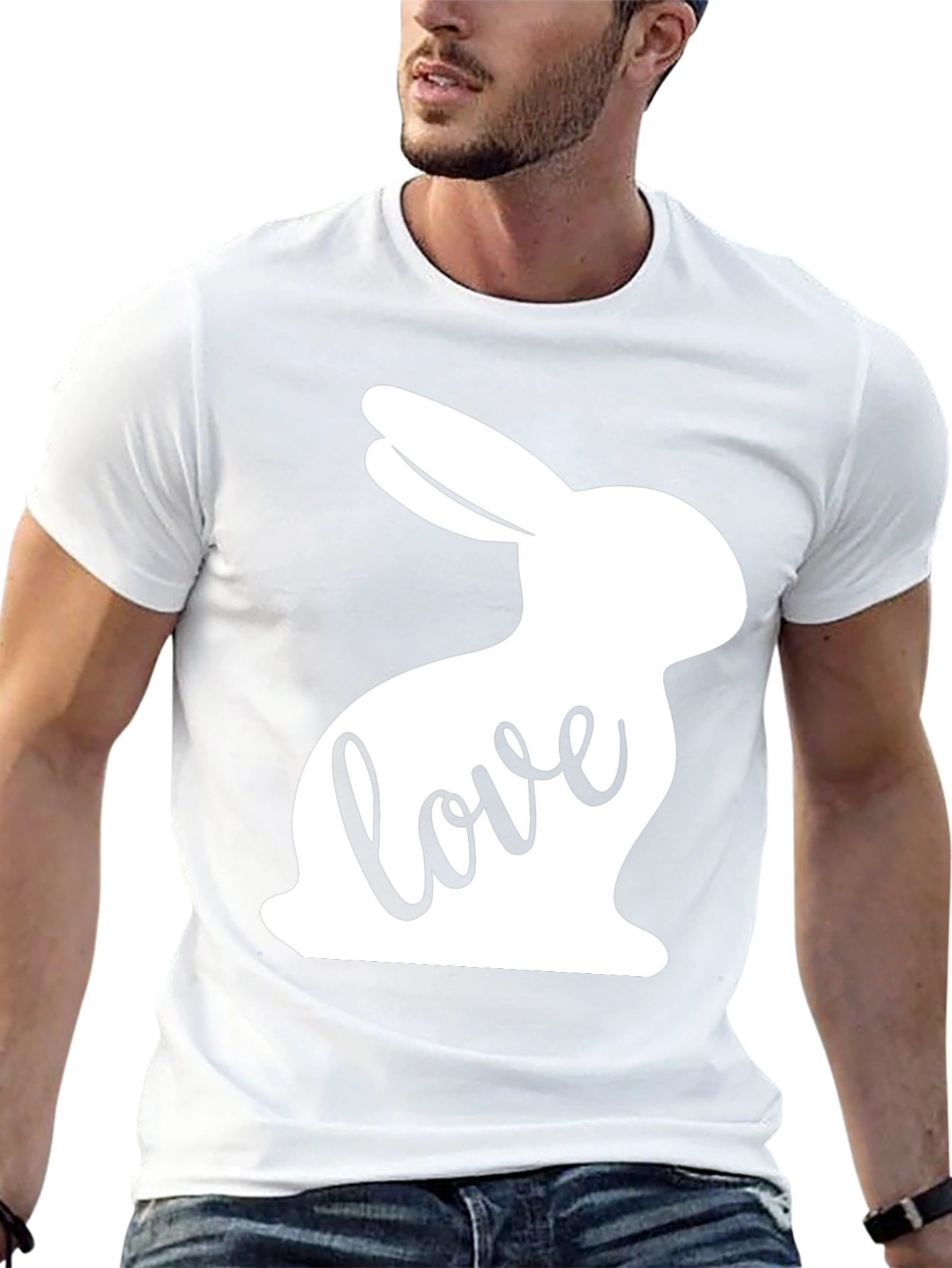 Love Bunny Easter T-Shirt - Black