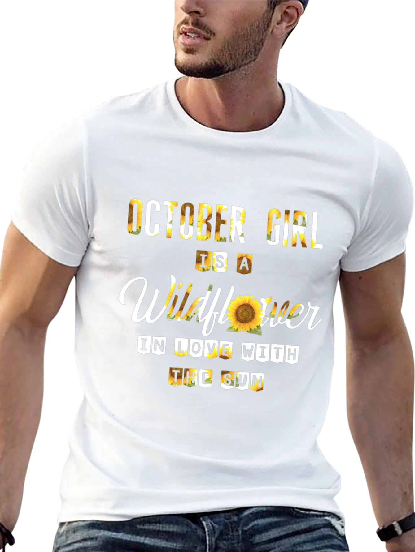 October Girl Wildflower Graphic Tee - Trendy Fall Fashion