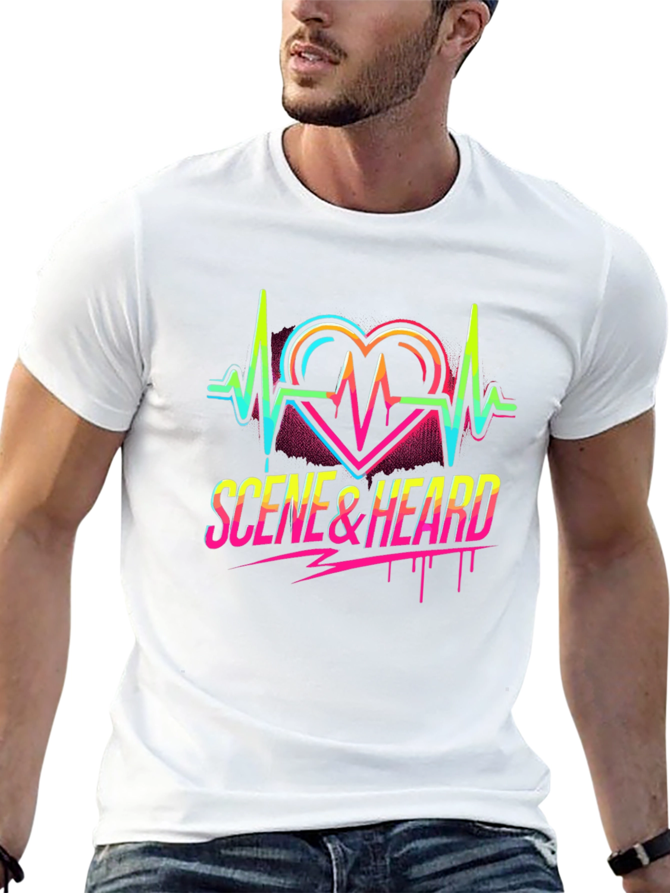 Scene & Heard Graphic Tee - Black Cotton