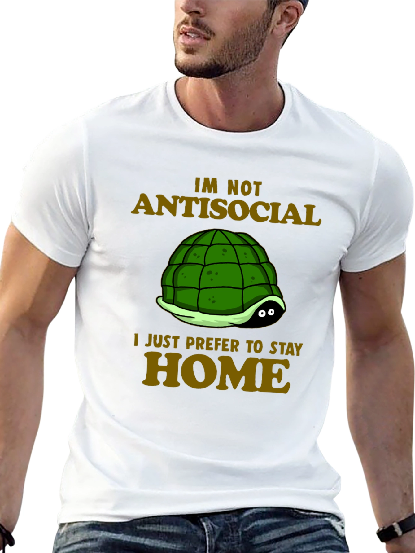 Introvert Turtle T-Shirt - Antisocial Stay Home Humor
