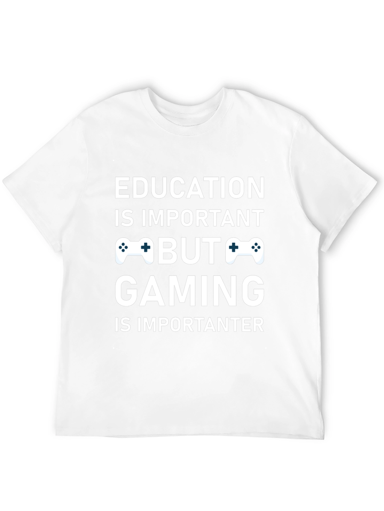 Funny Gaming T-Shirt - Education vs. Gaming