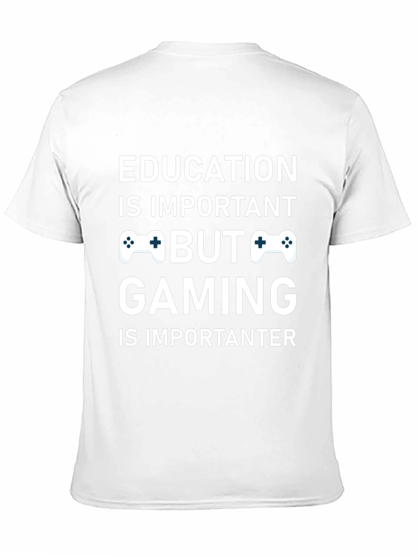 Funny Gaming T-Shirt - Education vs. Gaming