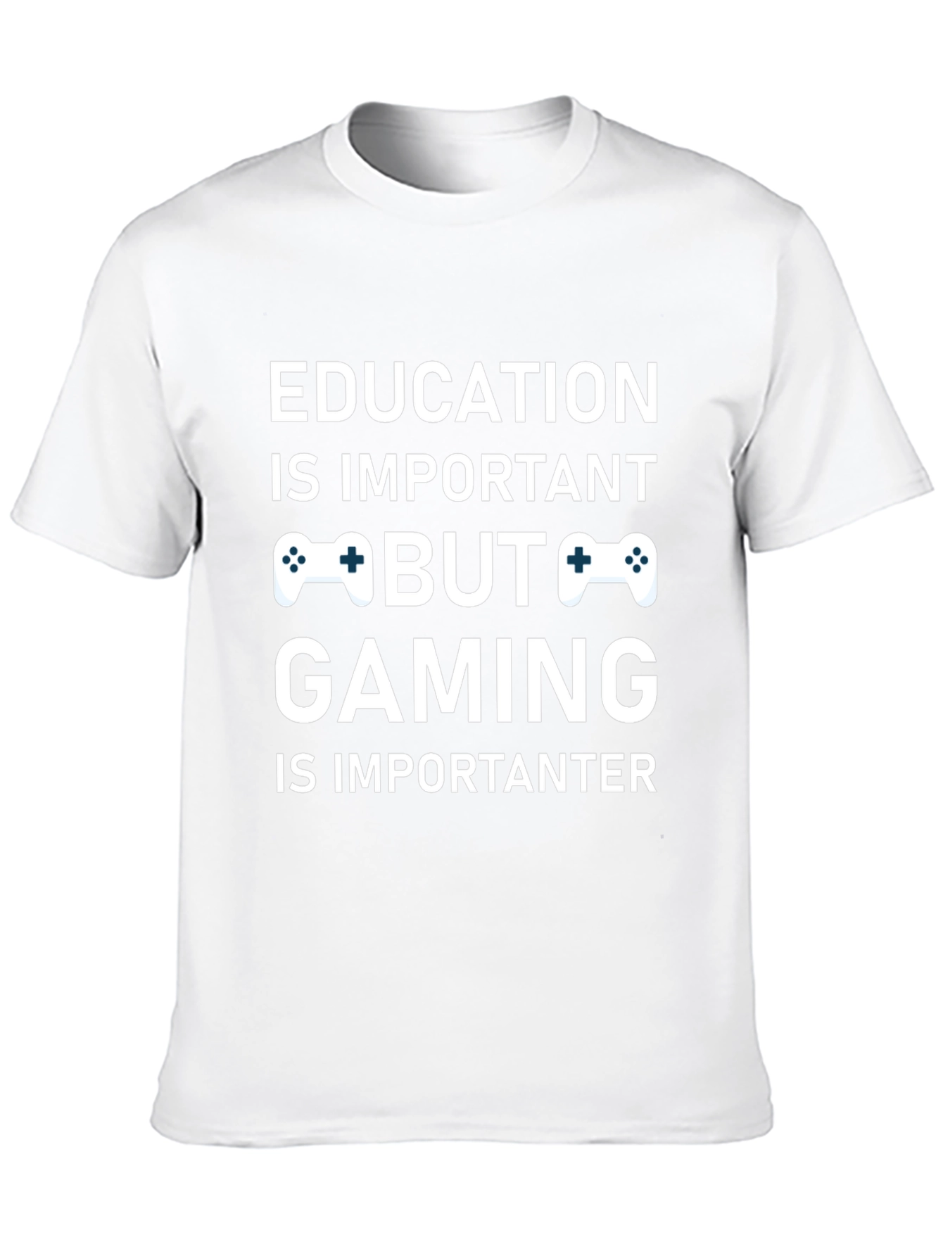 Funny Gaming T-Shirt - Education vs. Gaming