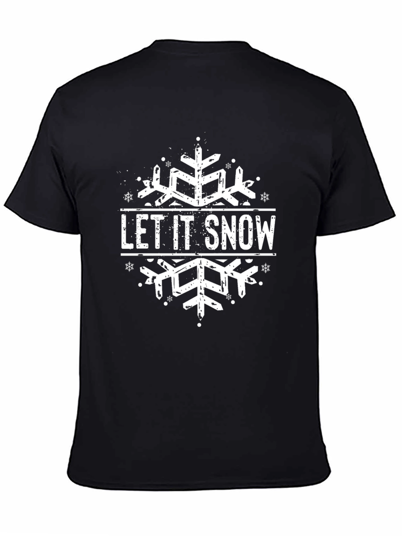 Let It Snow Snowflake Graphic Tee - Holiday T-Shirt