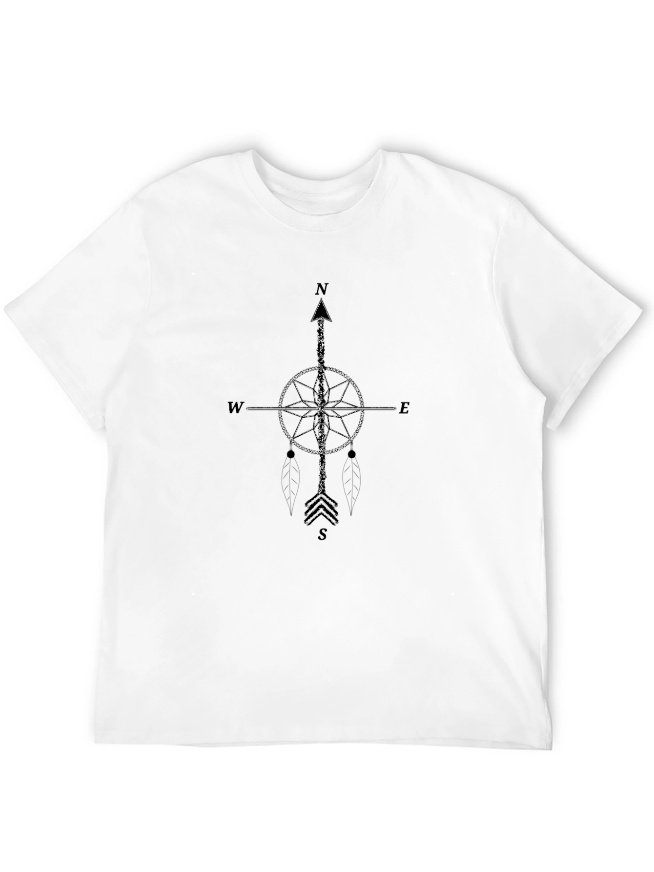 Compass Graphic Black T-Shirt