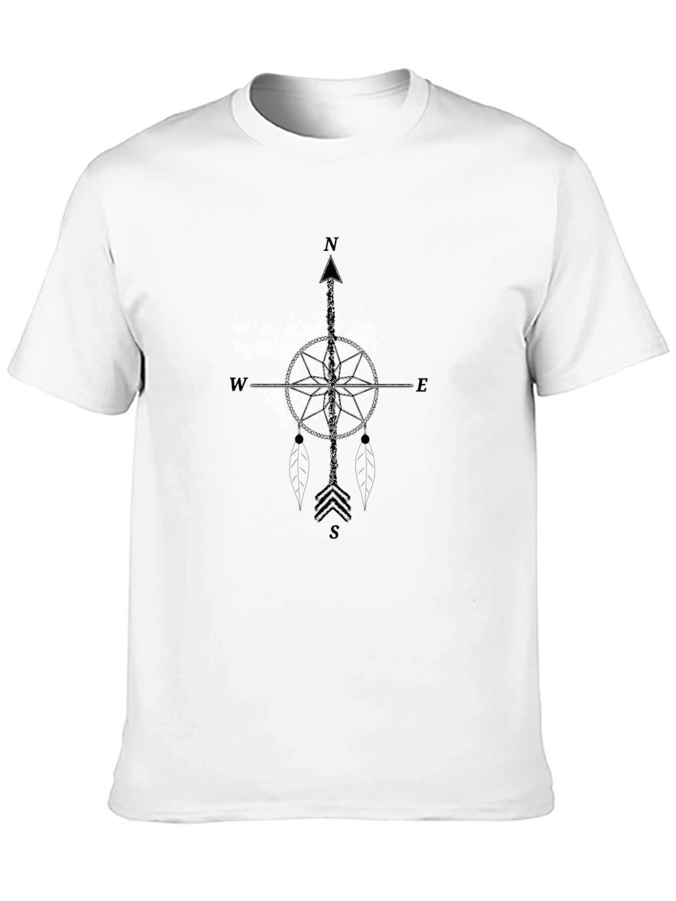 Compass Graphic Black T-Shirt