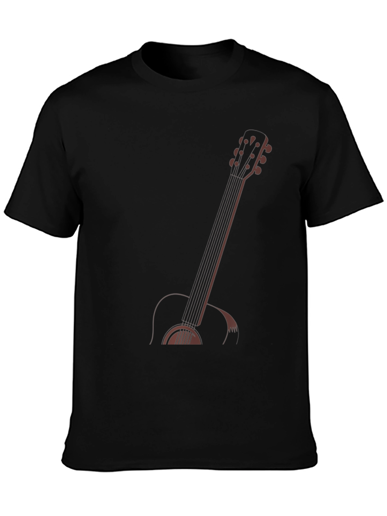 Guitar Graphic T-Shirt - Black