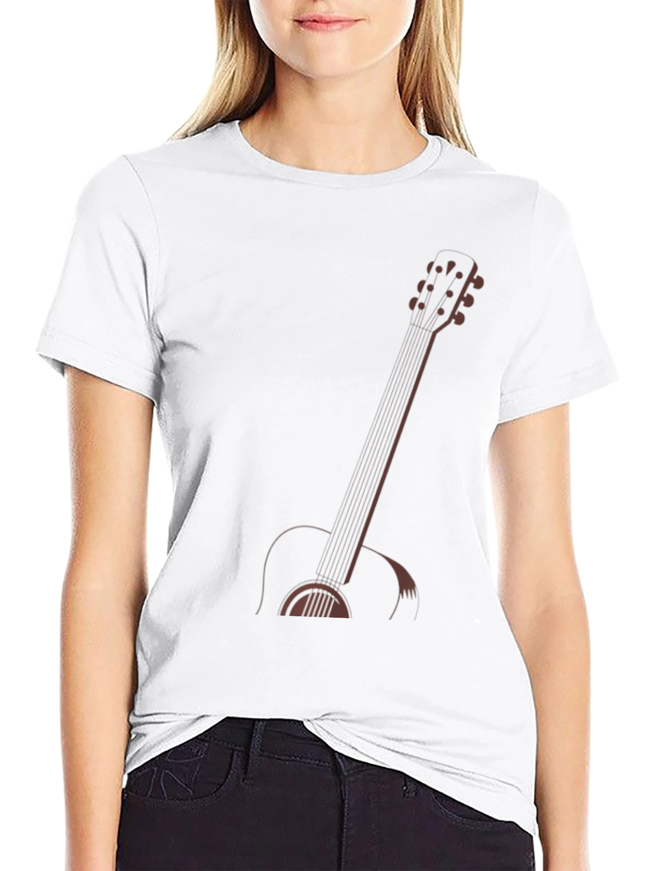 Guitar Graphic T-Shirt - Black