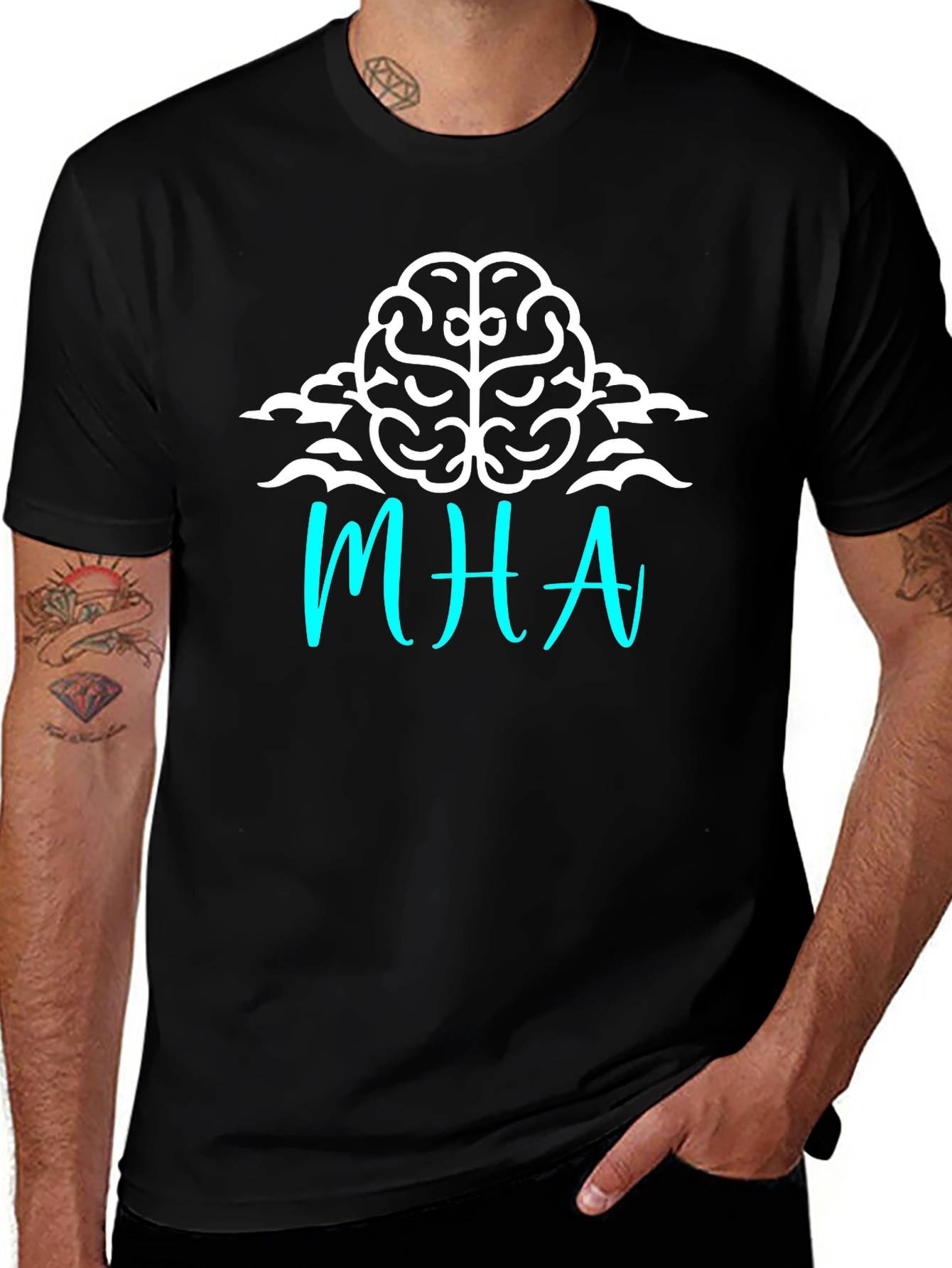 MHA Brain Graphic Tee - Soft Cotton Blend