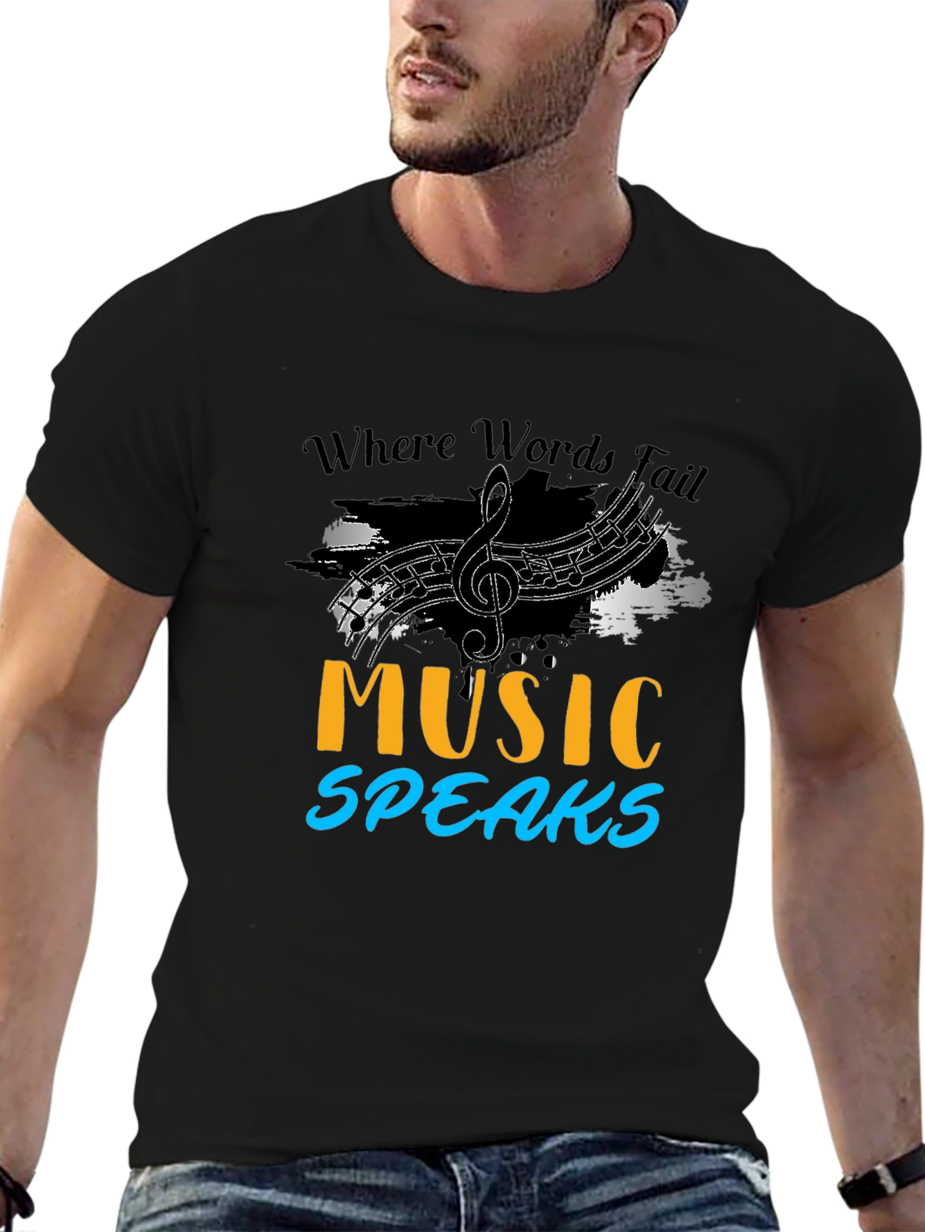 Music Speaks Graphic Tee
