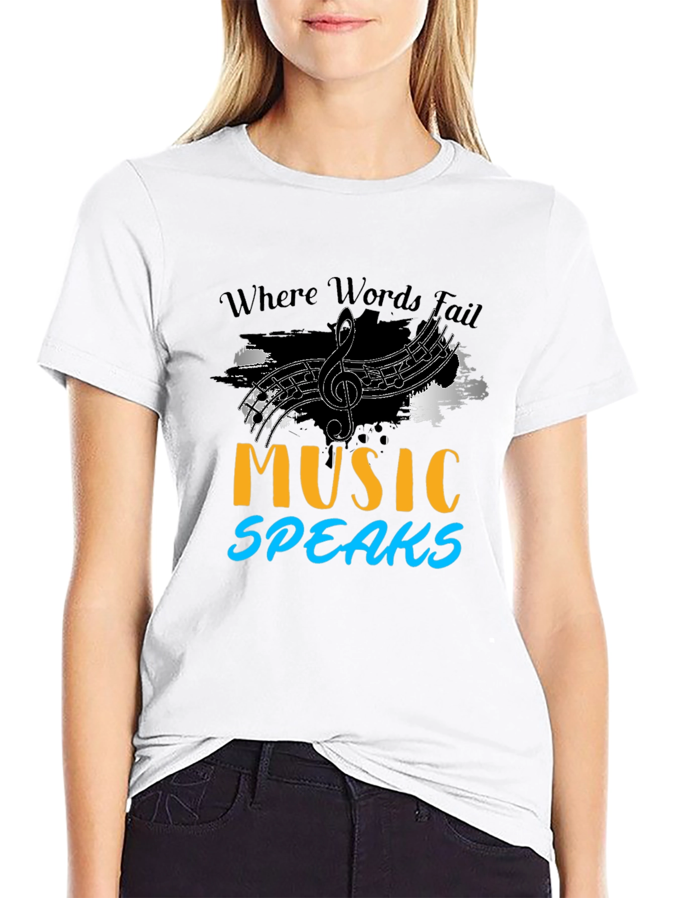 Music Speaks Graphic Tee