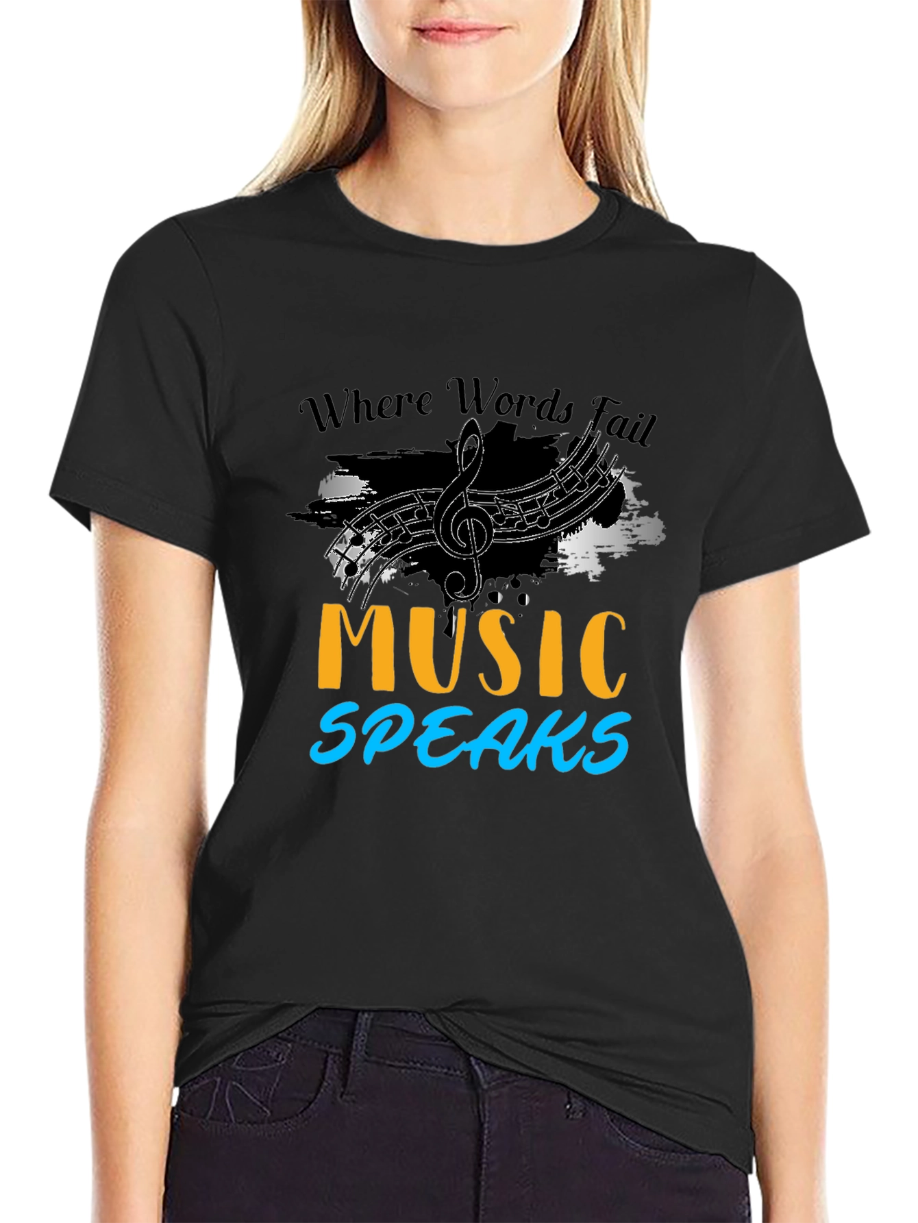 Music Speaks Graphic Tee
