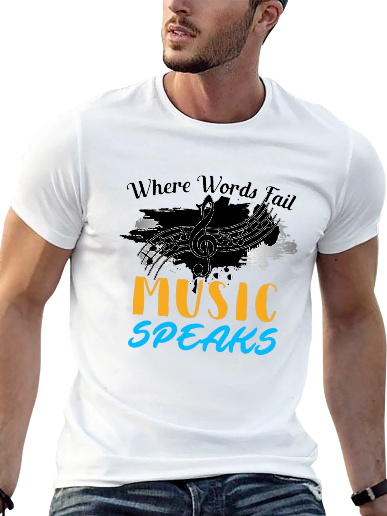 Music Speaks Graphic Tee