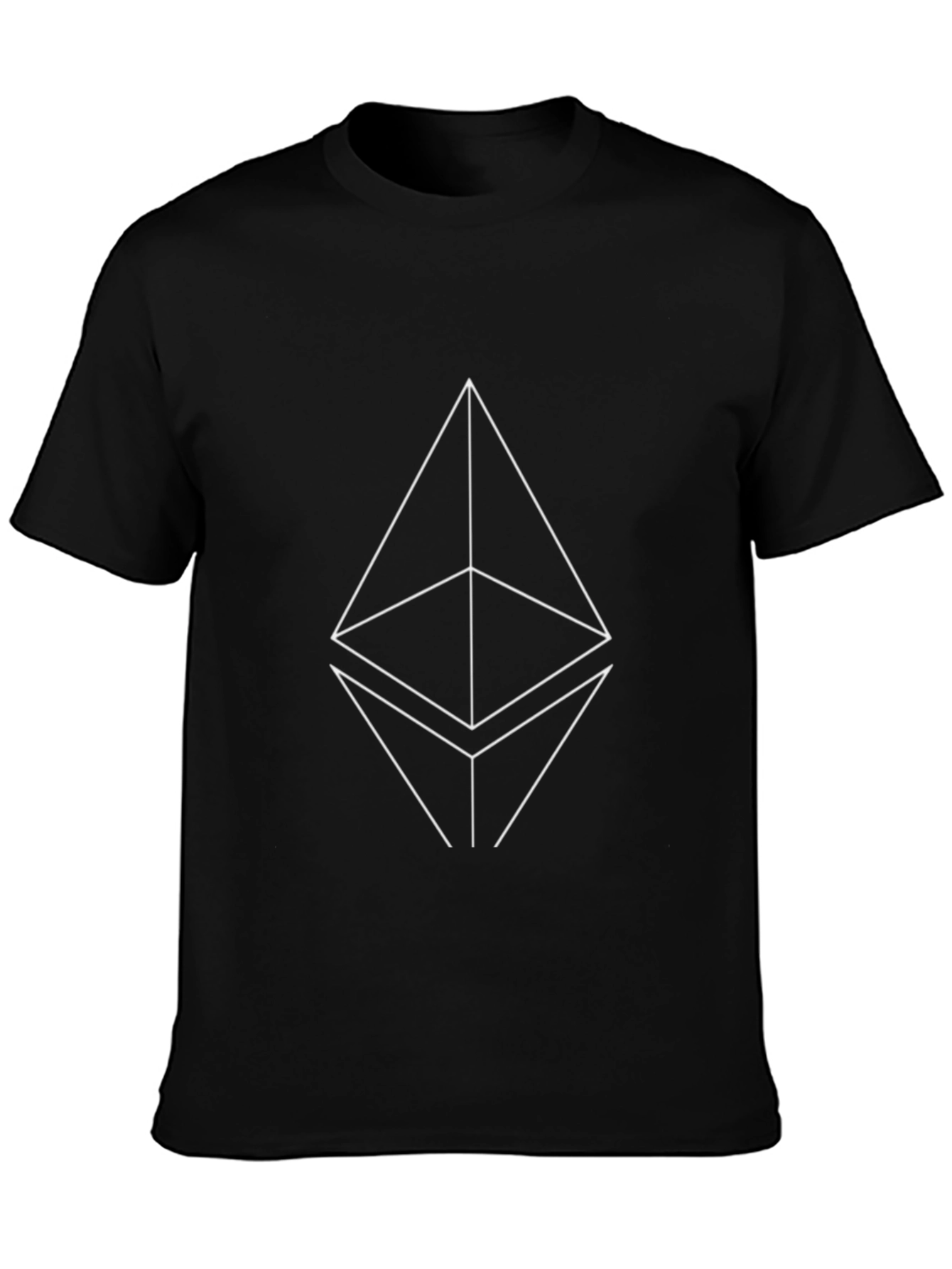Ethereum Logo Black T-Shirt - Crypto Fashion