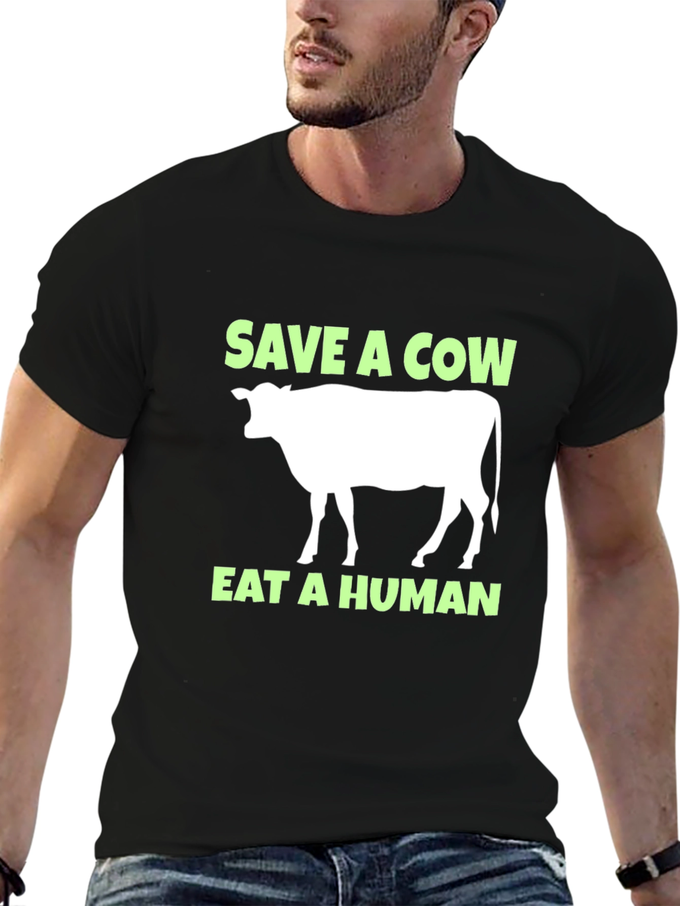 Save a Cow Eat a Human Tee