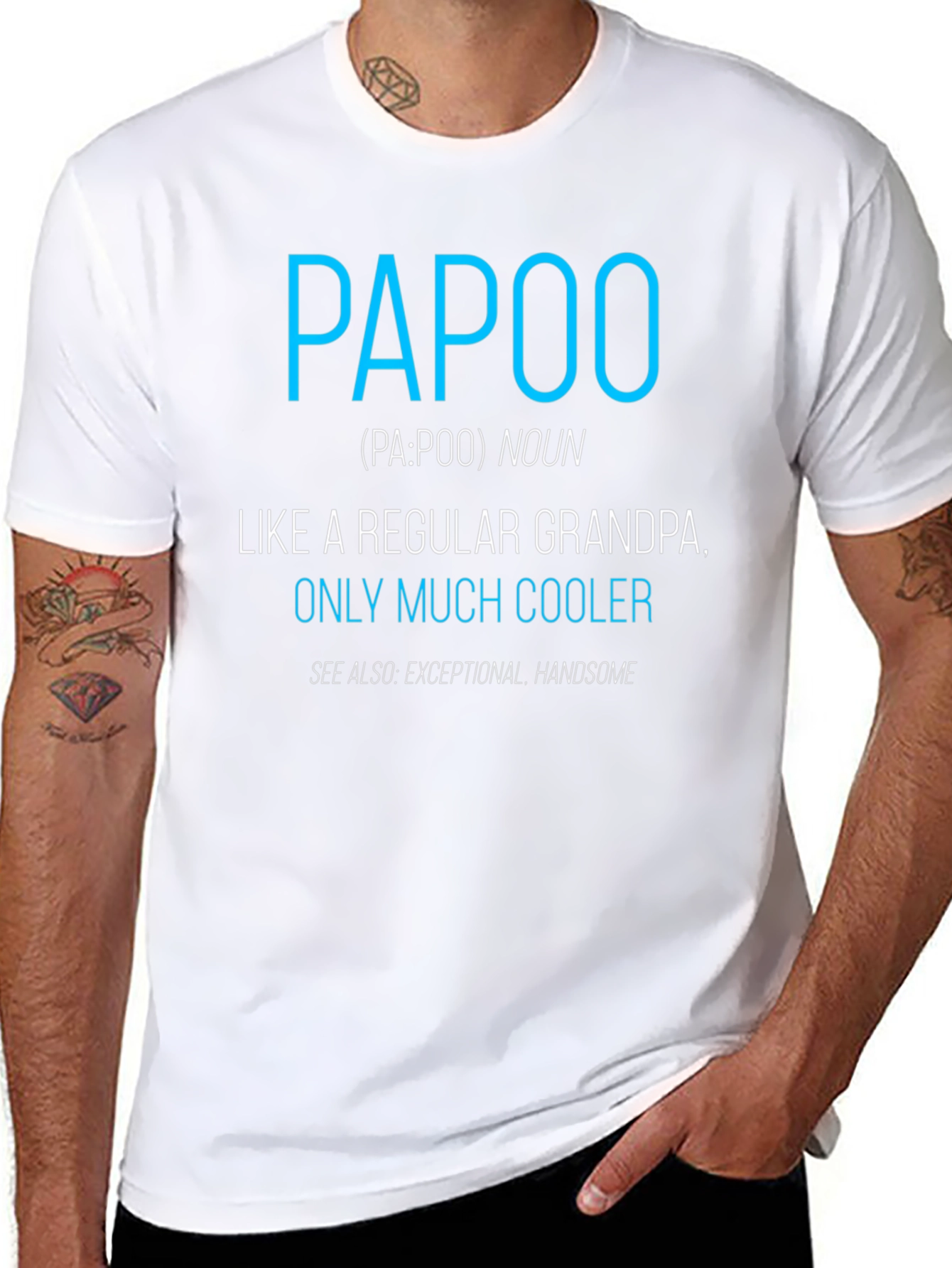Funny Papoo Definition T-Shirt - Cool Grandpa Tee