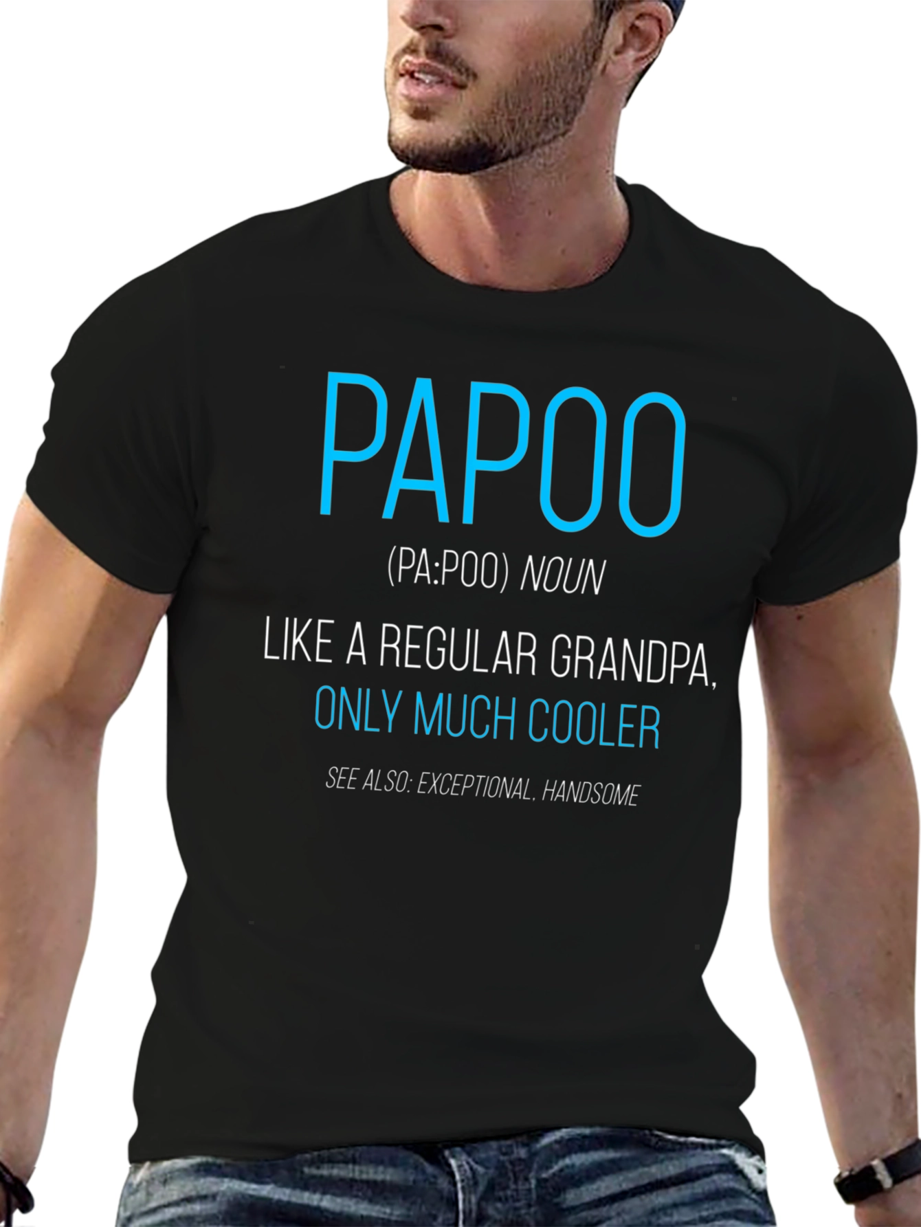 Funny Papoo Definition T-Shirt - Cool Grandpa Tee