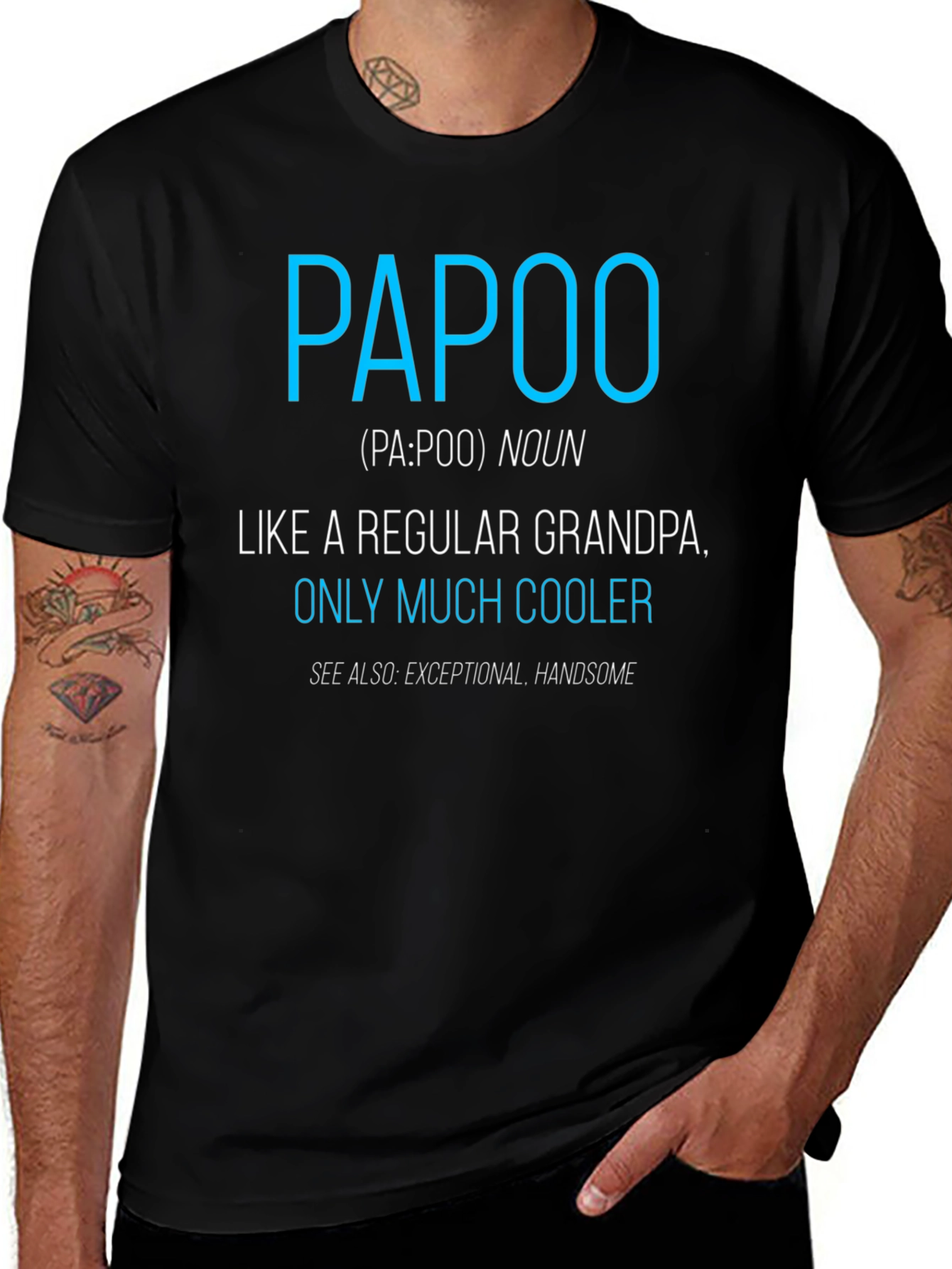 Funny Papoo Definition T-Shirt - Cool Grandpa Tee