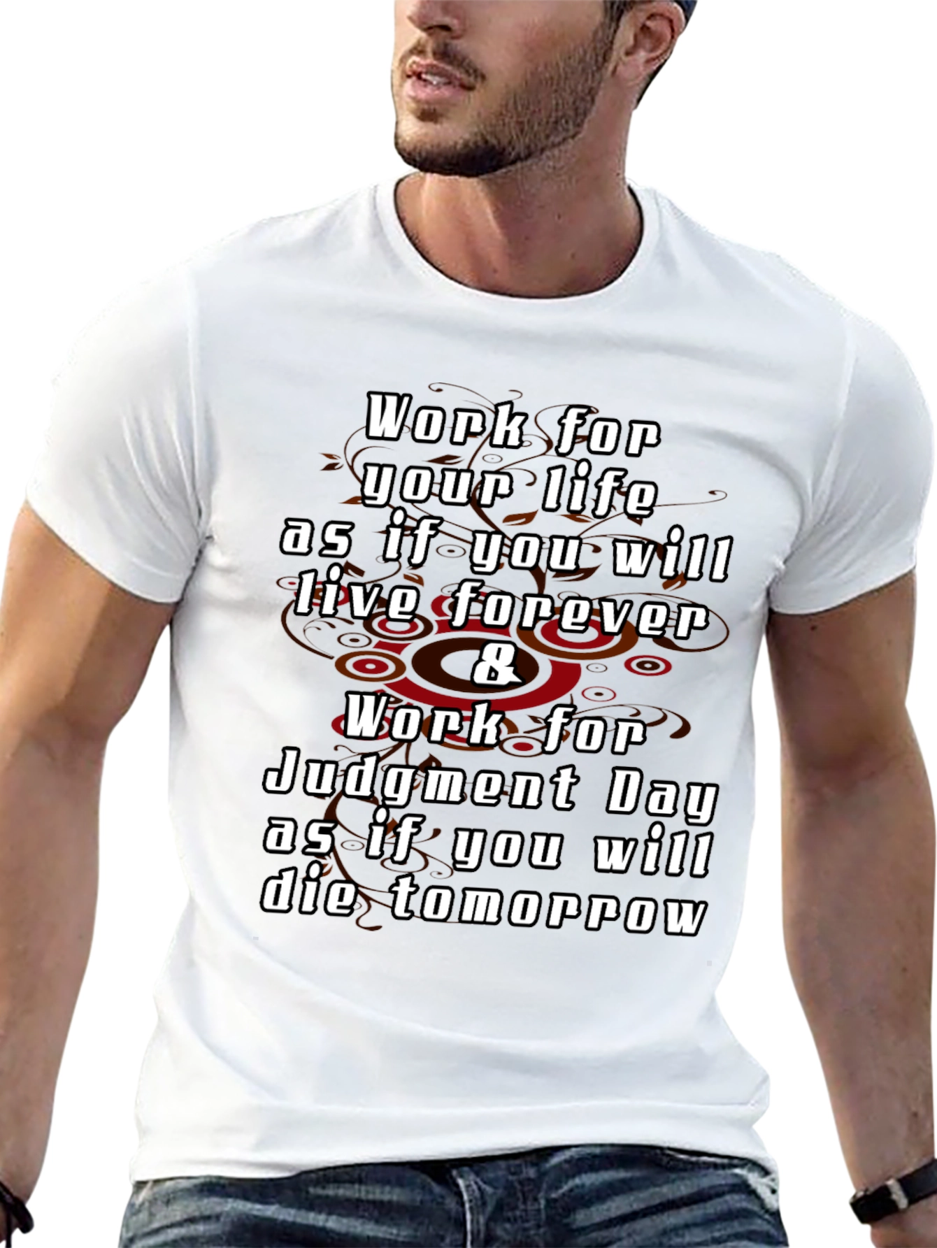 Motivational Work Life Judgement Day Black T-Shirt