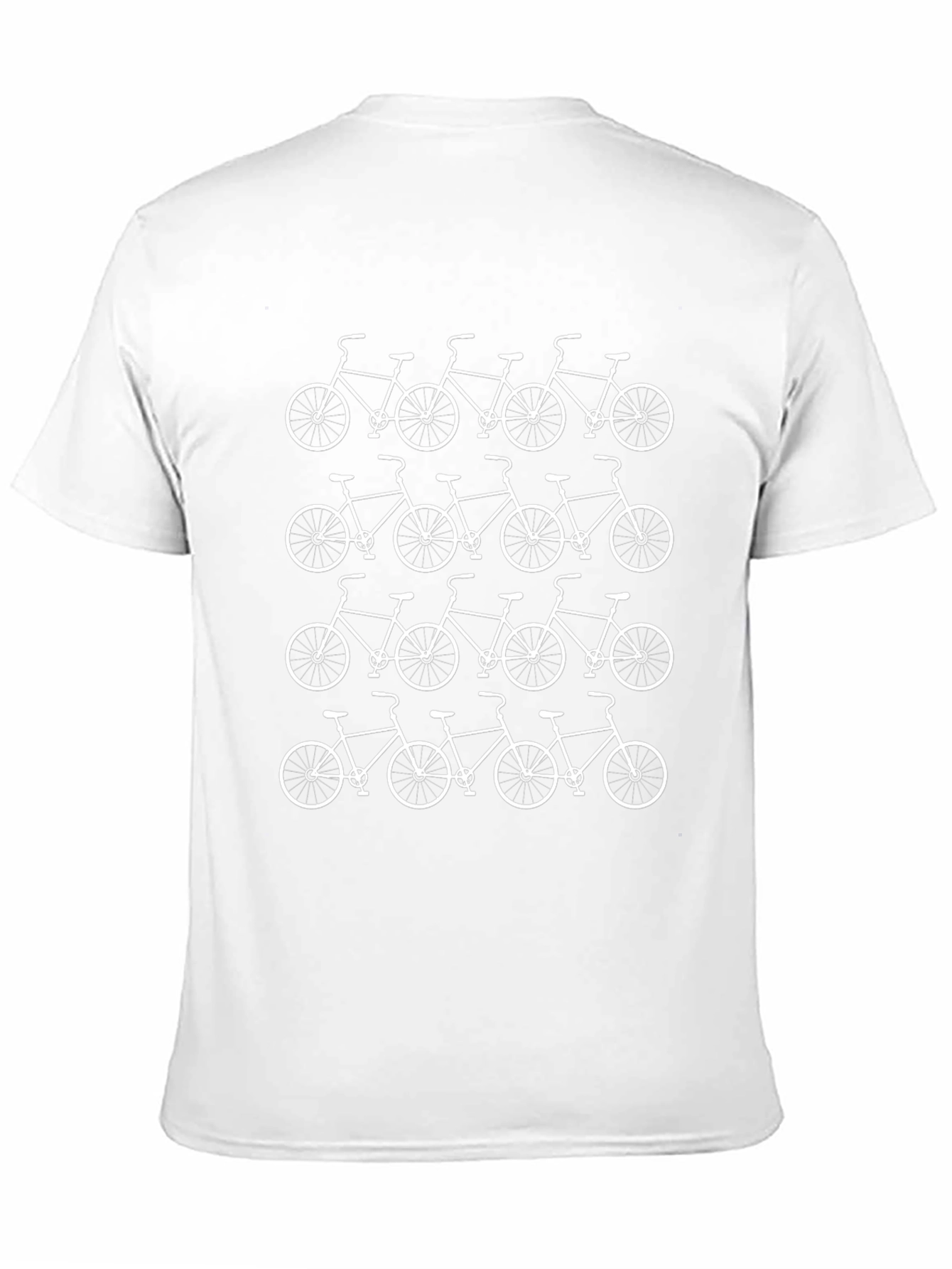 Bike Pattern T-Shirt - Cycling Enthusiast Tee