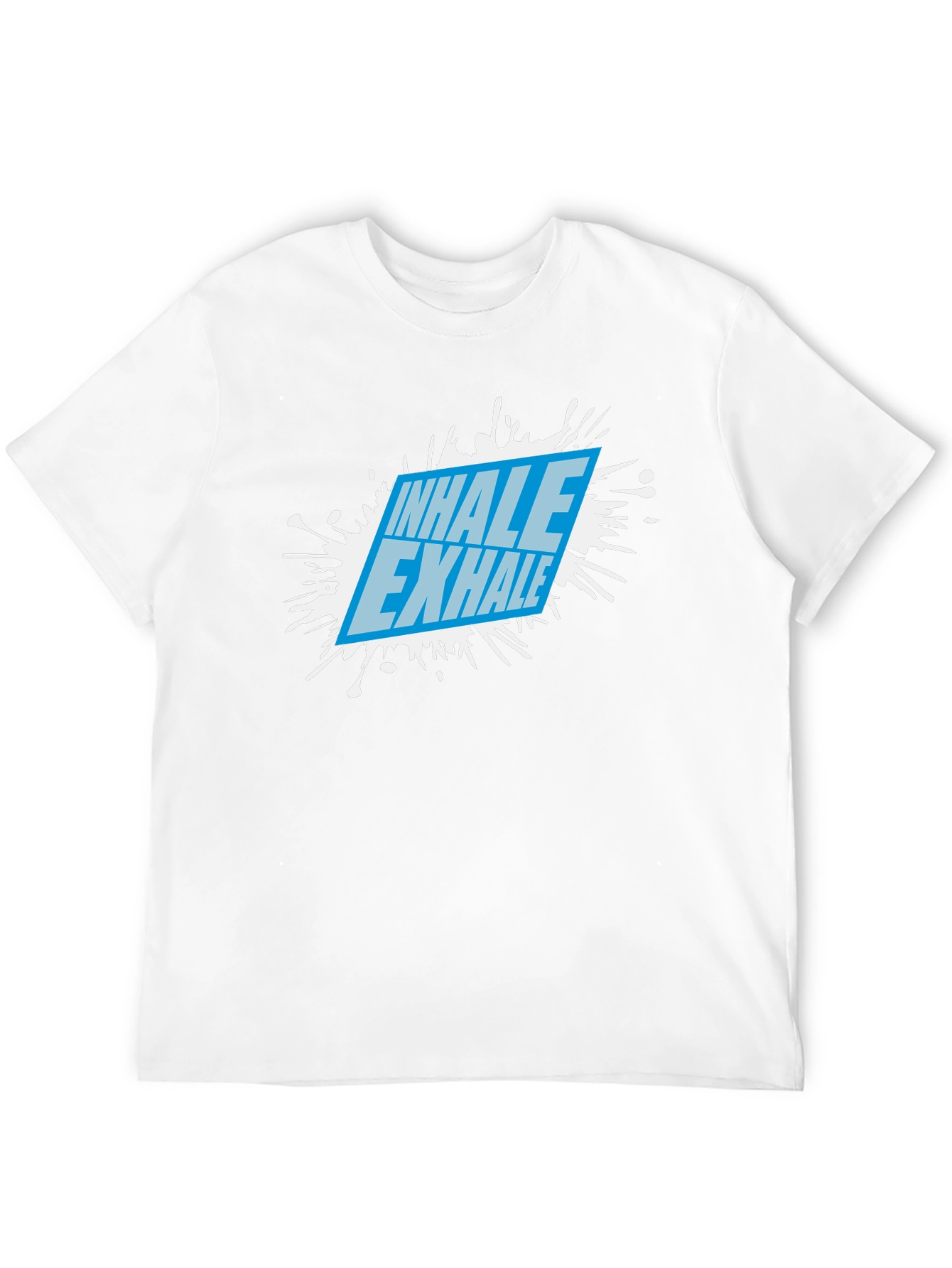 Inhale Exhale Graphic Black T-Shirt