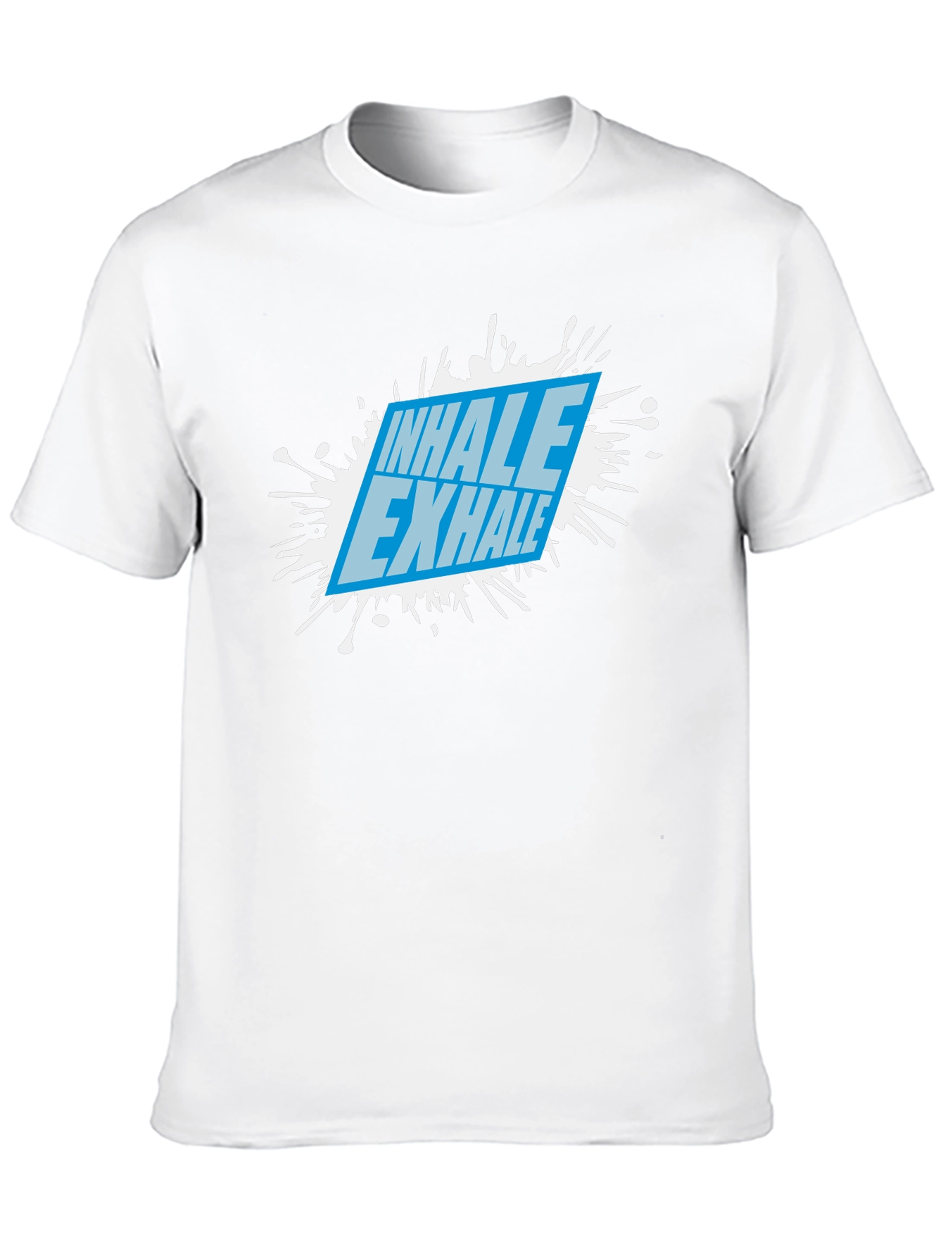 Inhale Exhale Graphic Black T-Shirt