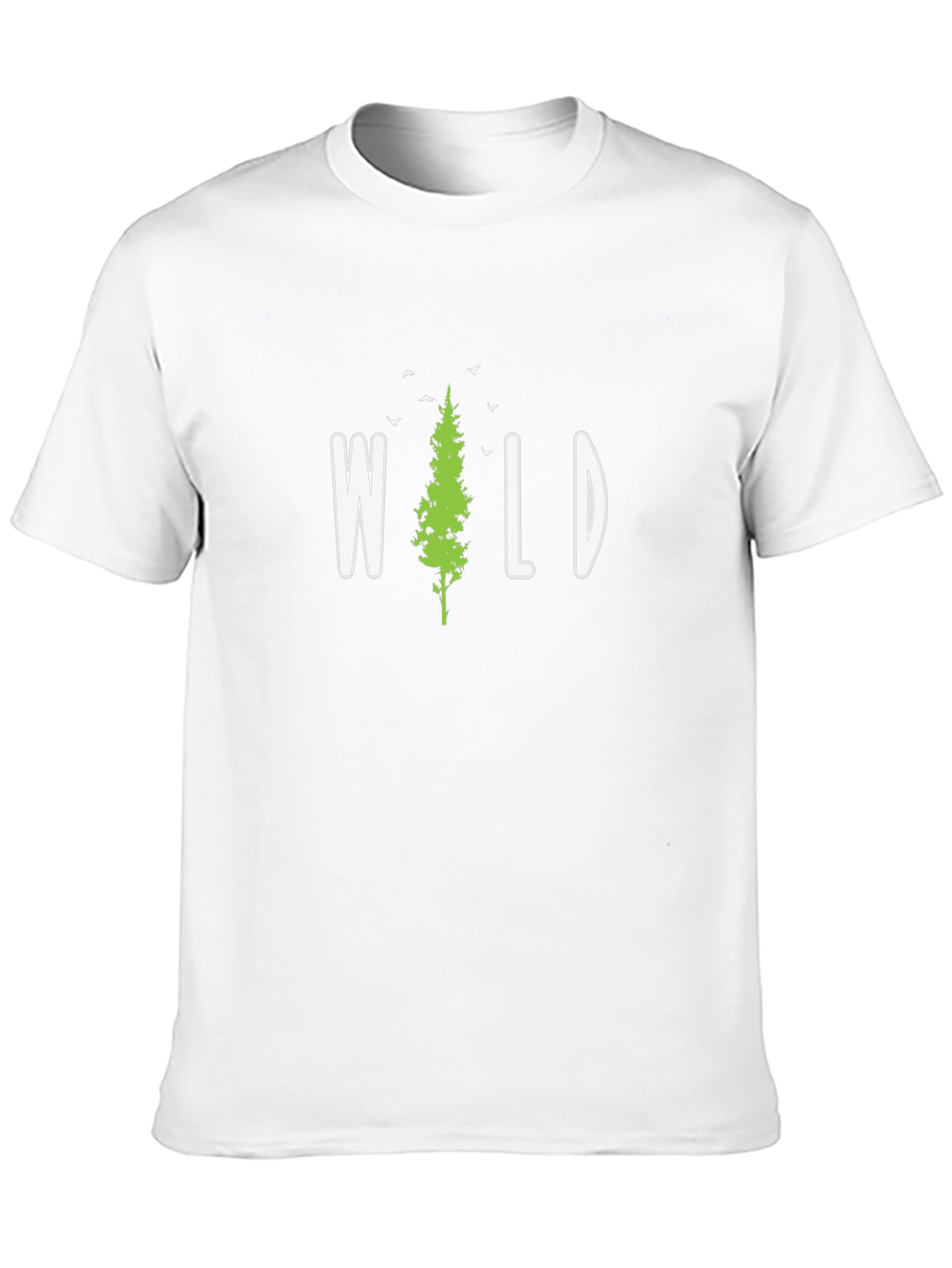 Wild Pine Tree Graphic T-Shirt - Black