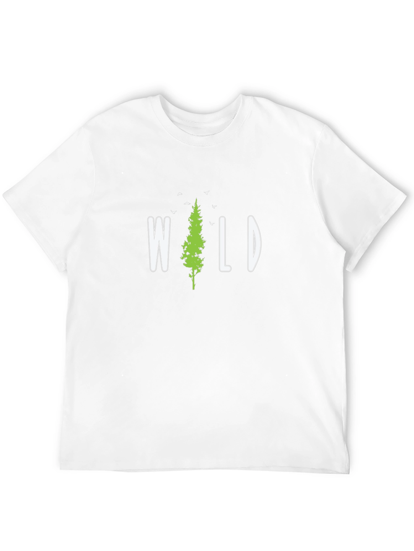 Wild Pine Tree Graphic T-Shirt - Black