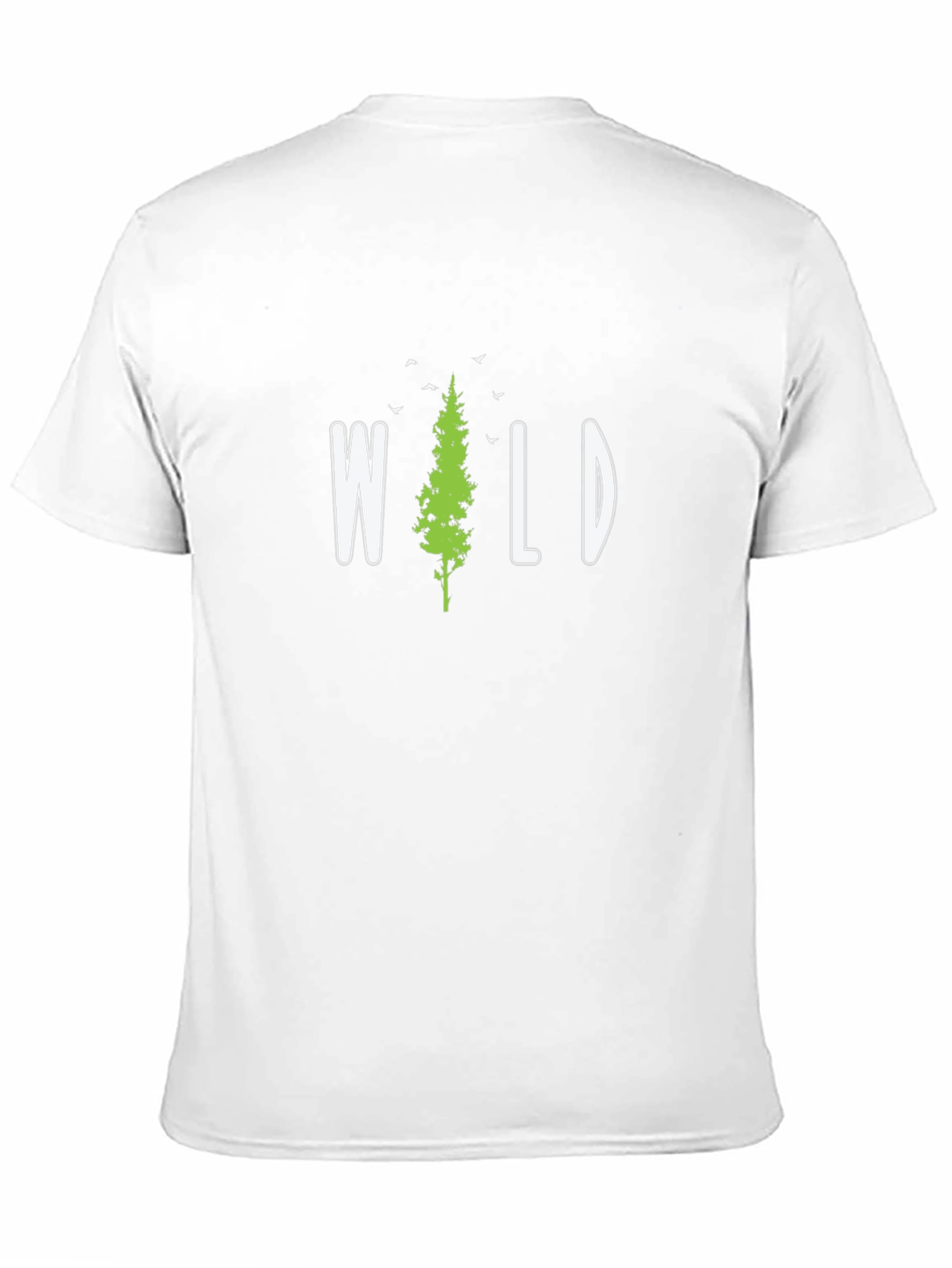 Wild Pine Tree Graphic T-Shirt - Black