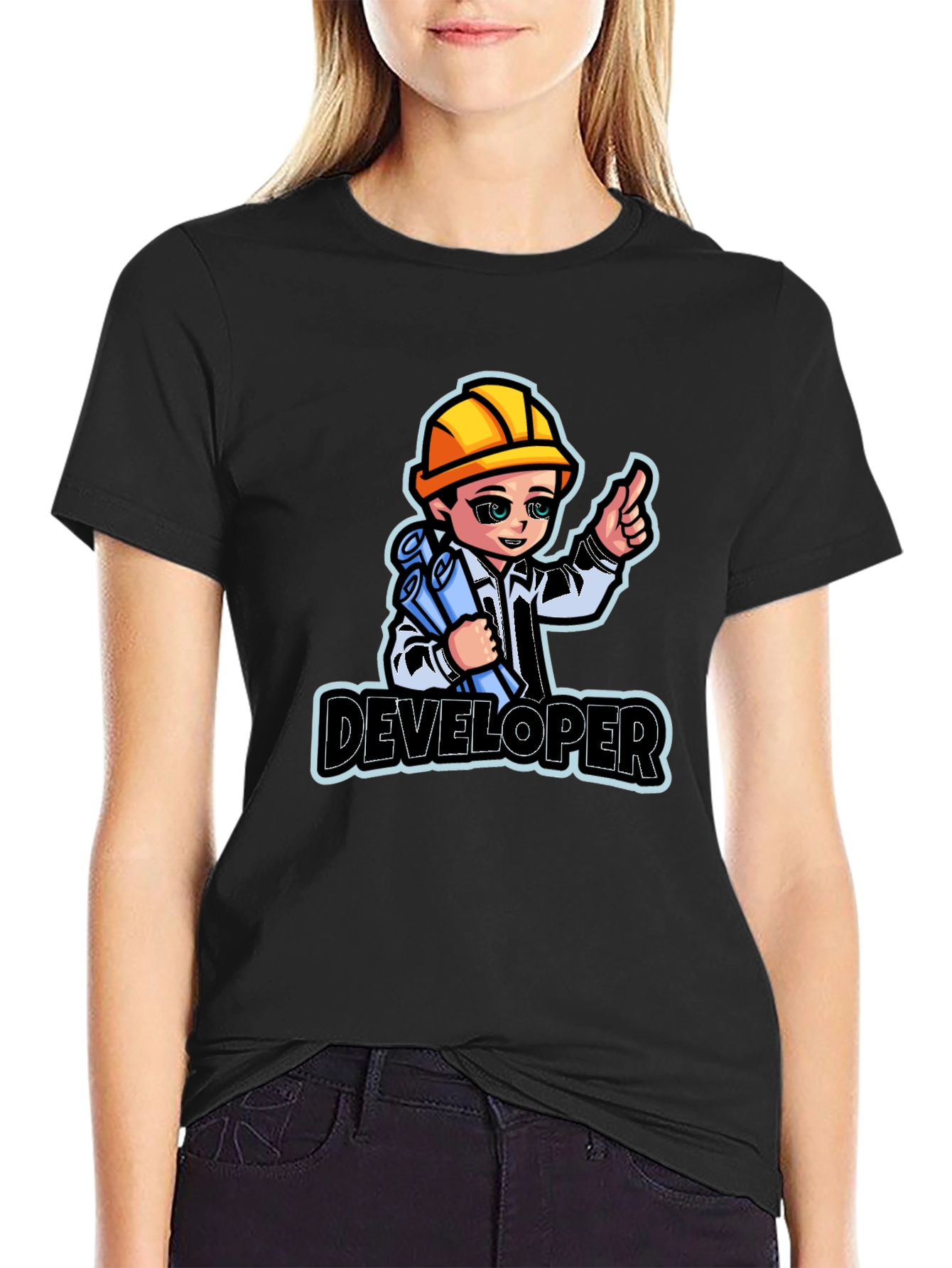 Developer Cartoon T-Shirt - Architect Engineer Tee
