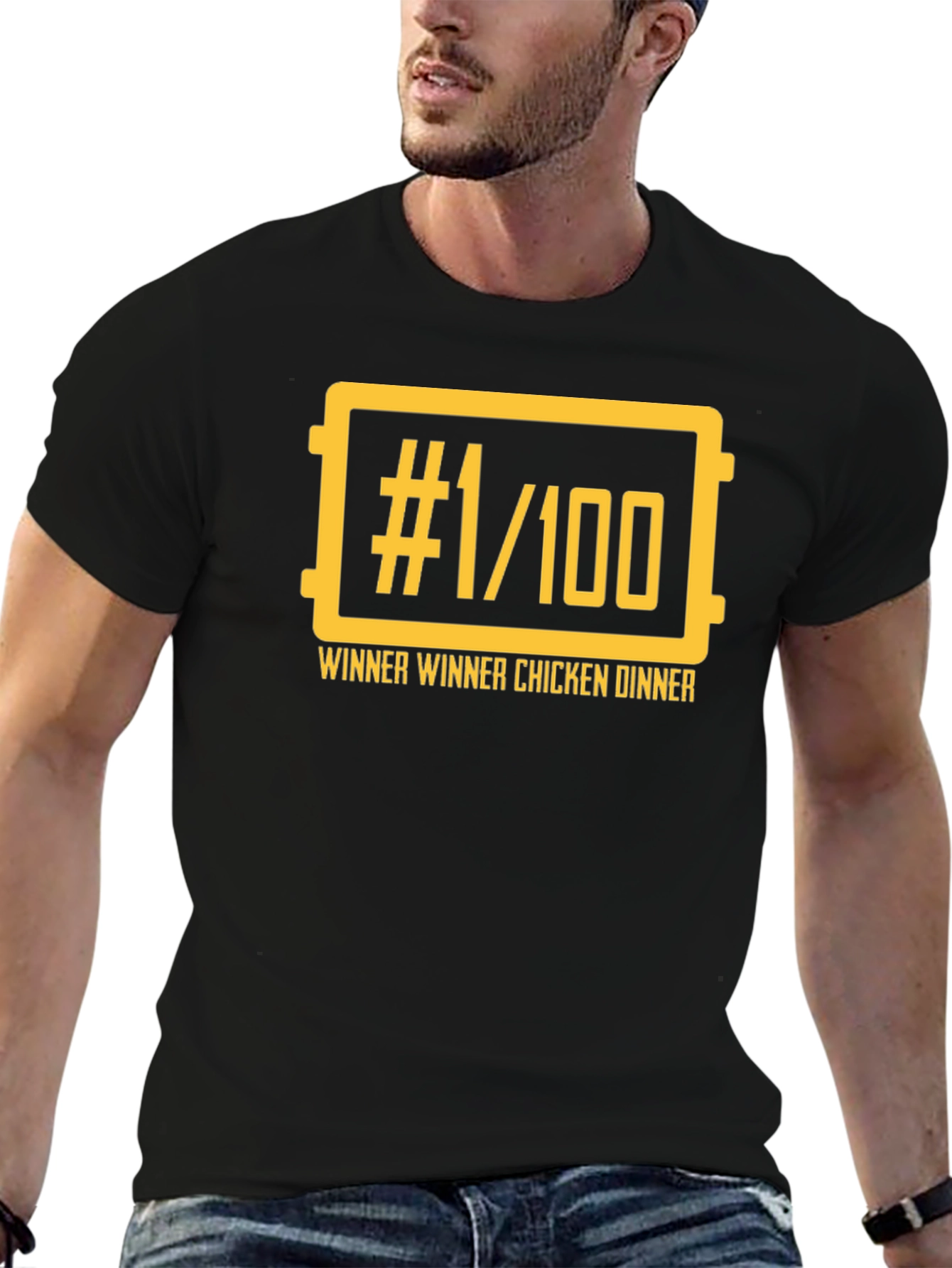 Winner Winner Chicken Dinner T-Shirt - Black Gaming Tee