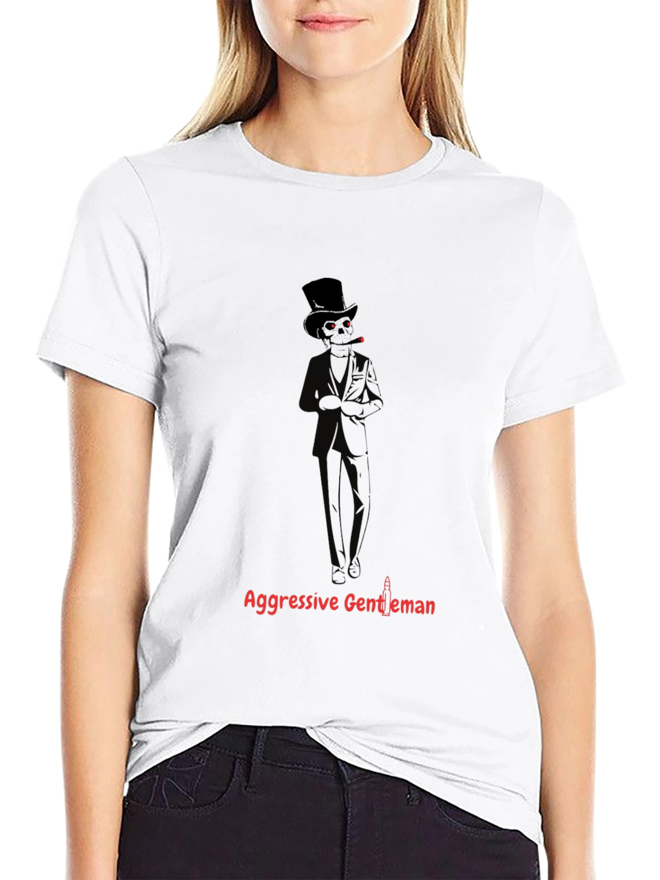 Aggressive Gentleman Graphic T-Shirt