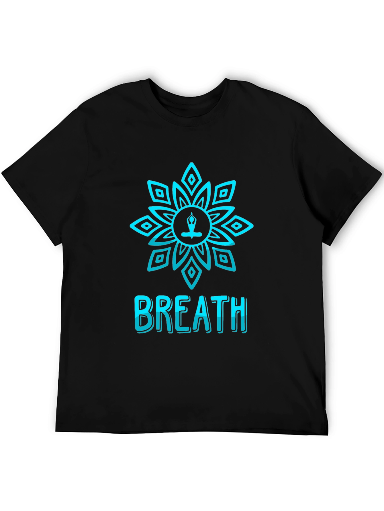 Breath Lotus T-Shirt - Meditative Design